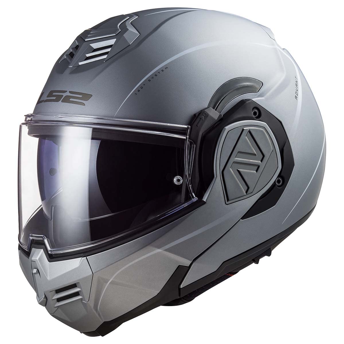 Capacete Ls2 Advant Modular Special Matte Silver 2x-large