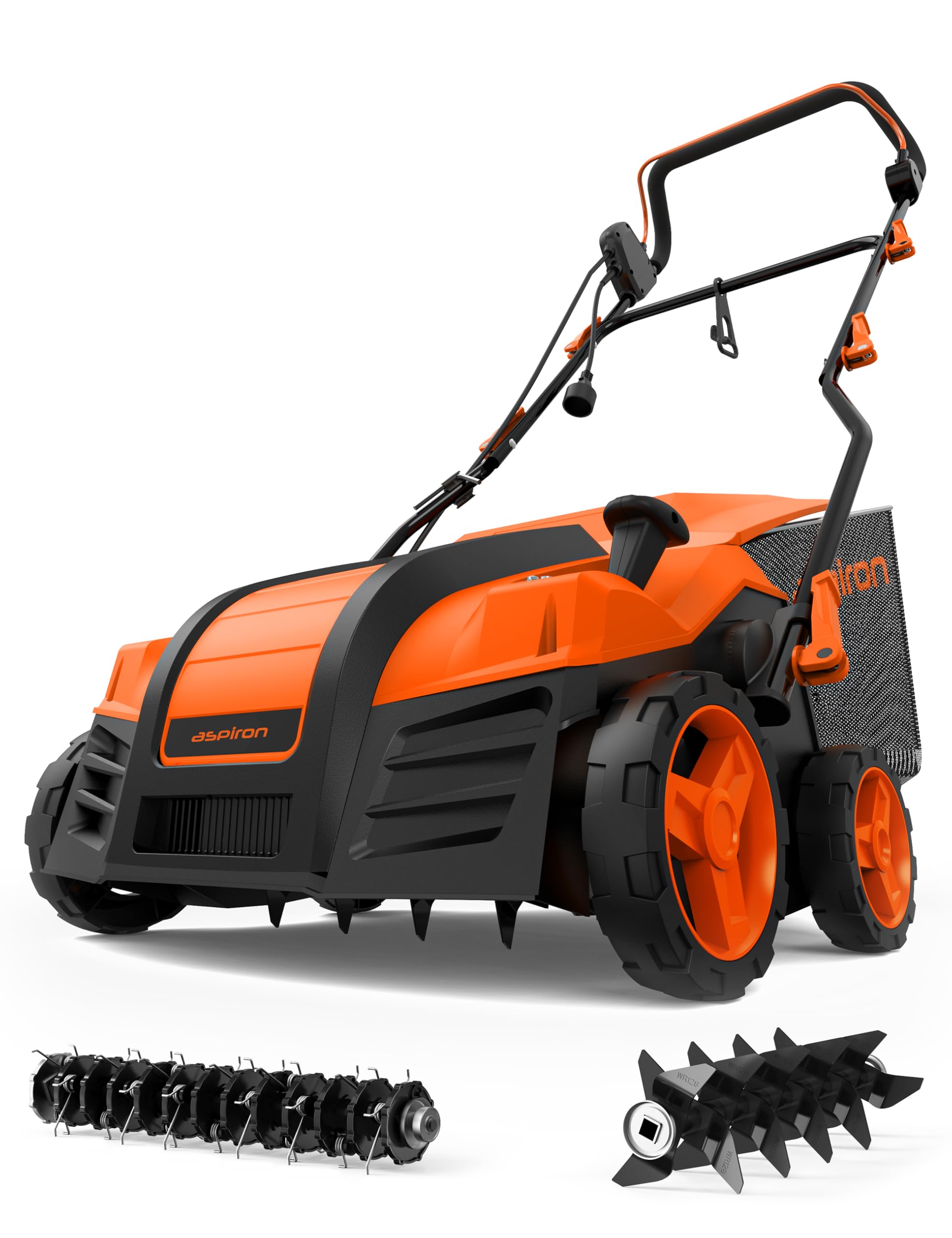 Escarificador Elétrico Dethatcher Aspiron 16 Polegadas 15a 14,5 L