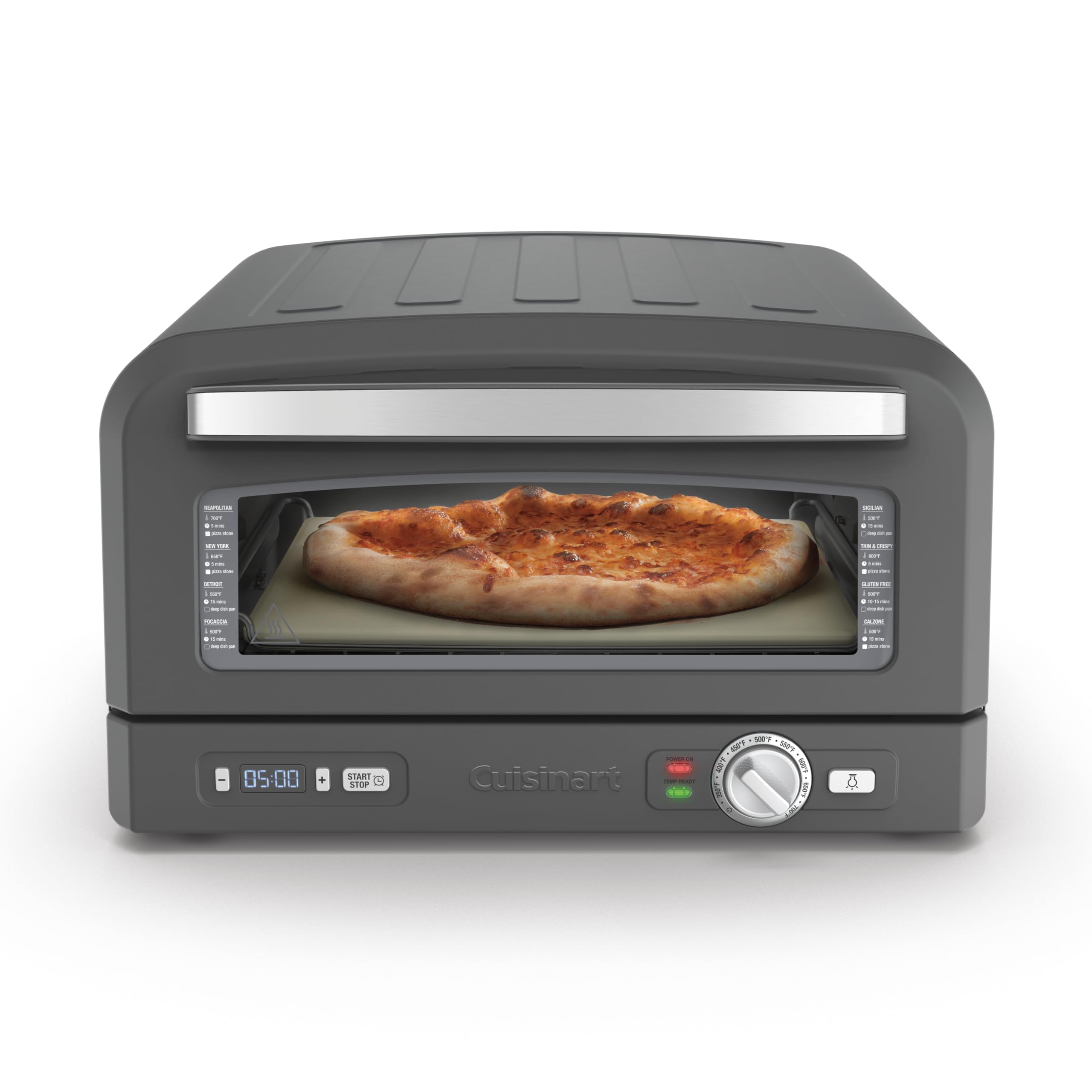 Forno De Pizza Cuisinart Cpz-120mb Interno De 30 Cm Com Pedra De Pizza