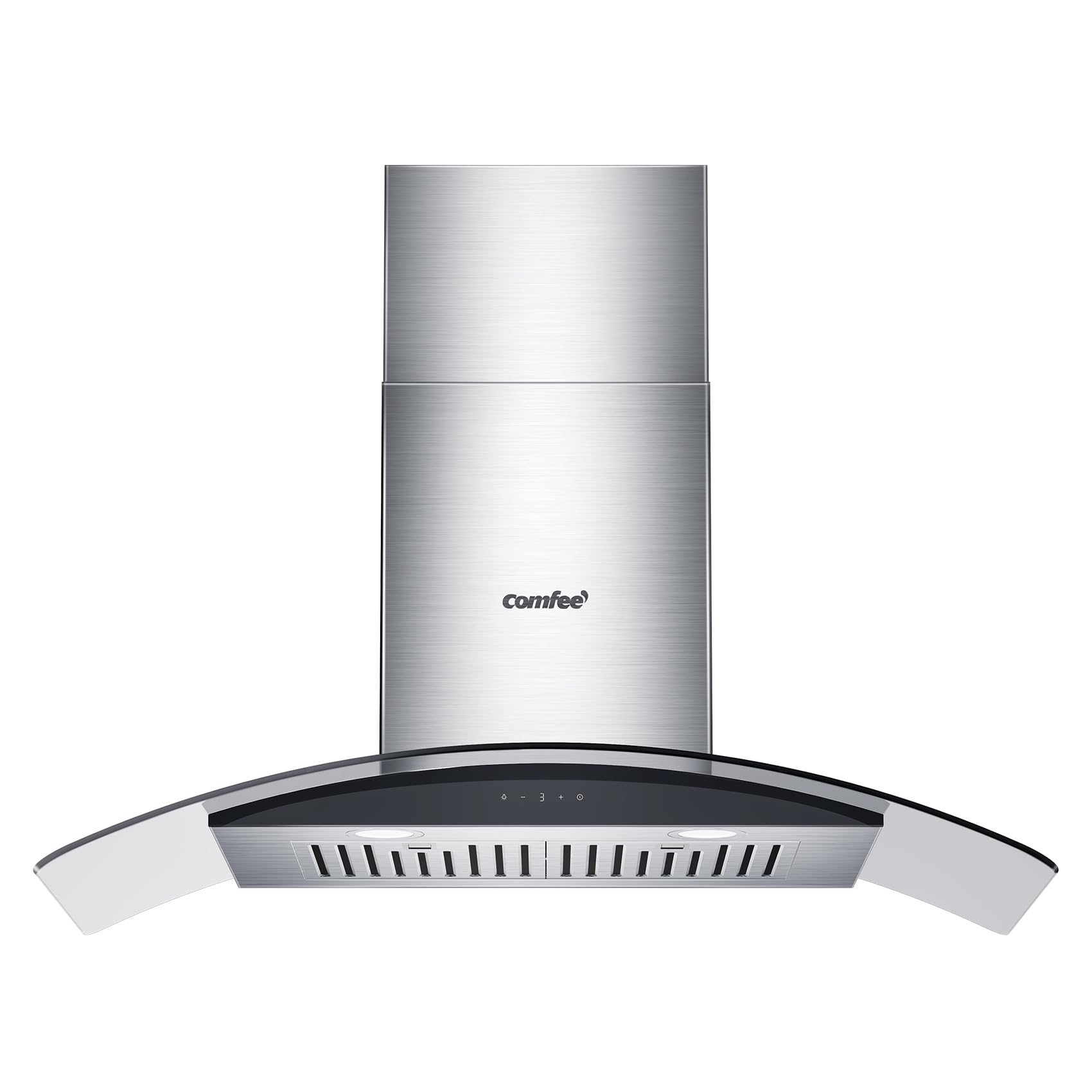 Vidro Curvo Range Hood Comfee' 36 Polegadas E 450 M³/h Em Aço Inoxidável