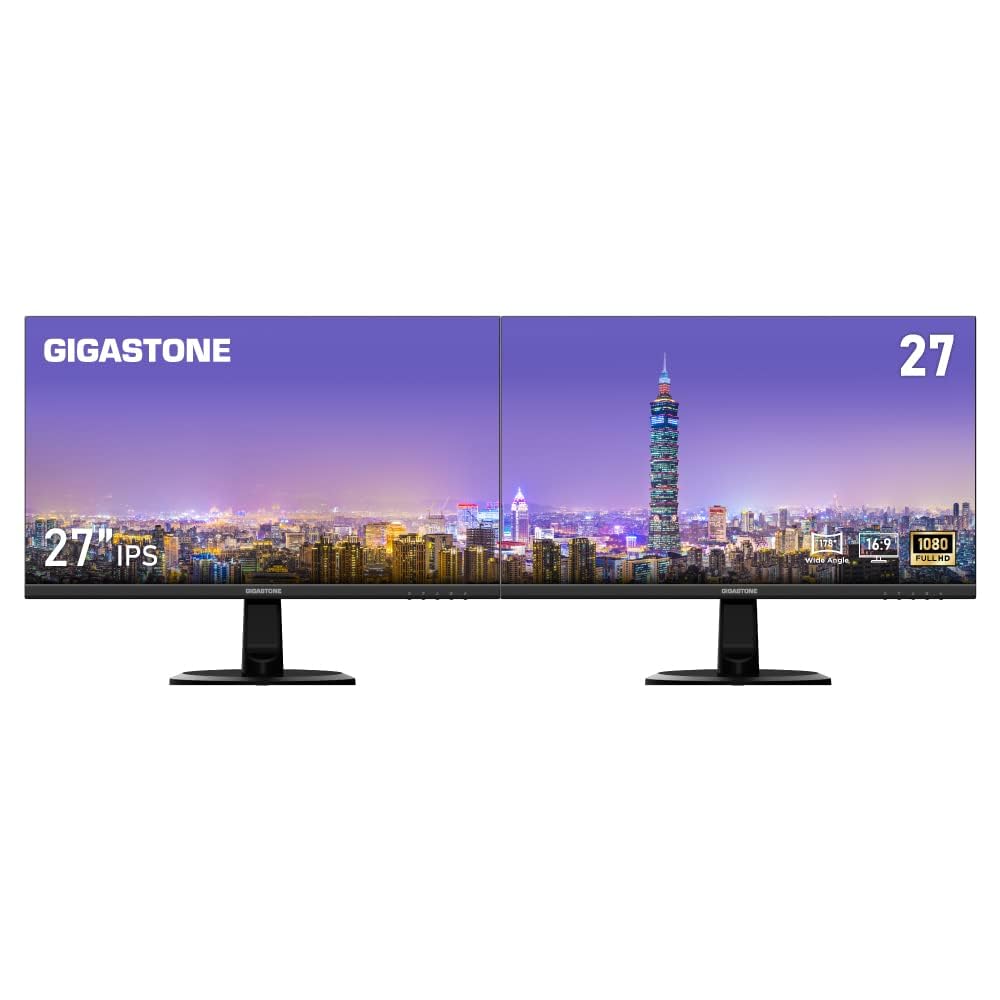 Monitor Gigastone Com Luz De Fundo Led Ips De 27 Polegadas Fhd 1920x1080