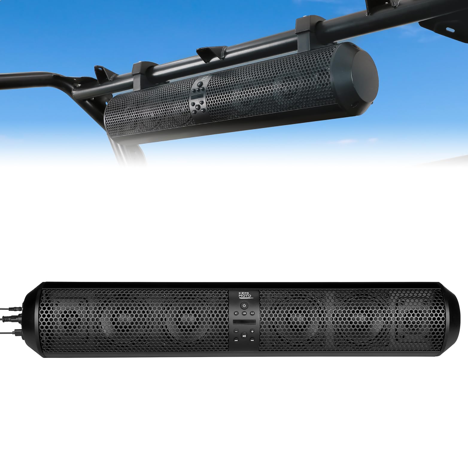 Barra De Som Kemimoto Utv De 28 Polegadas Com Bluetooth Para Gaiola De Rolo De 1,56-2,25