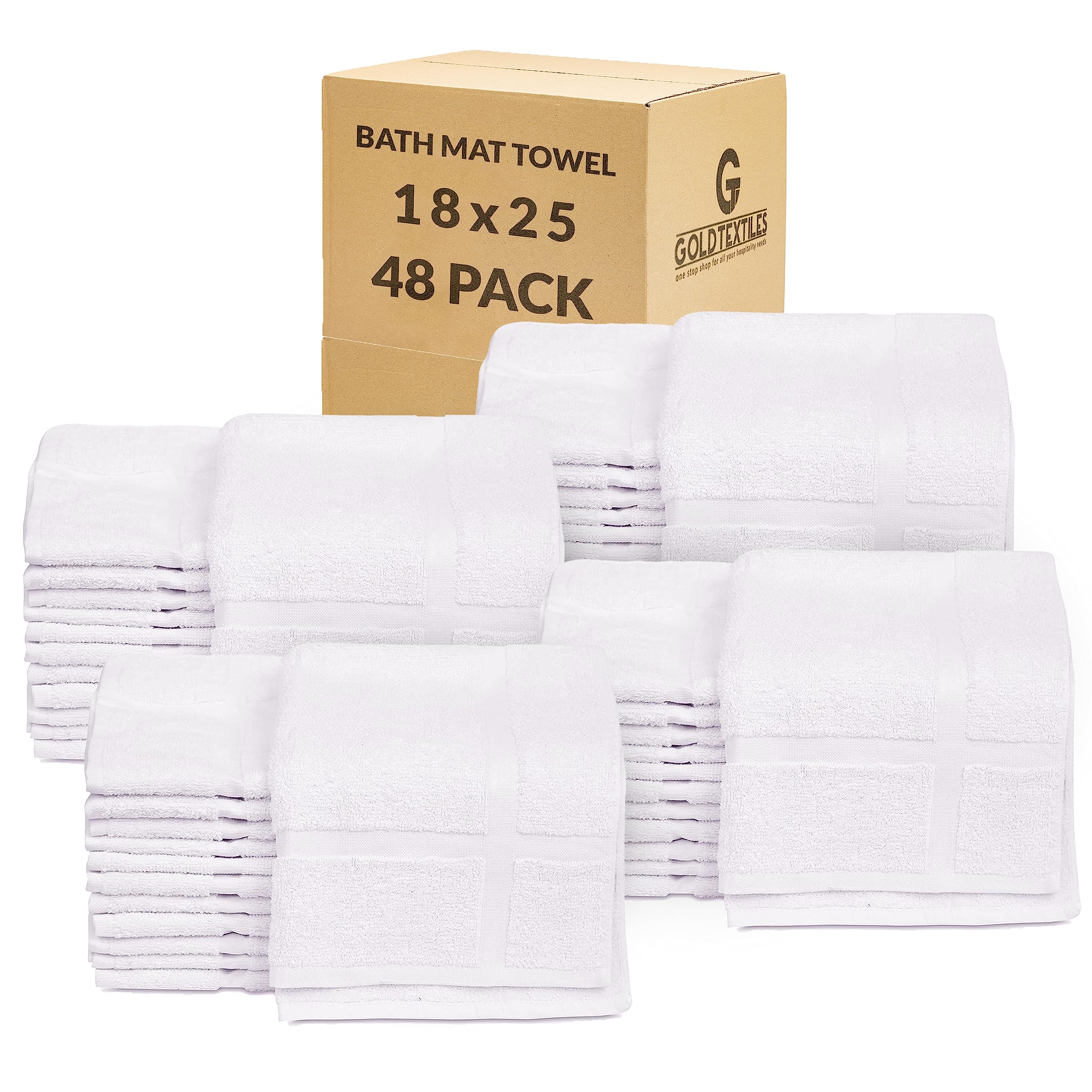 Tapete De Banho, Toalha Gold Textiles, Mistura De Algodão, Branco Econômico