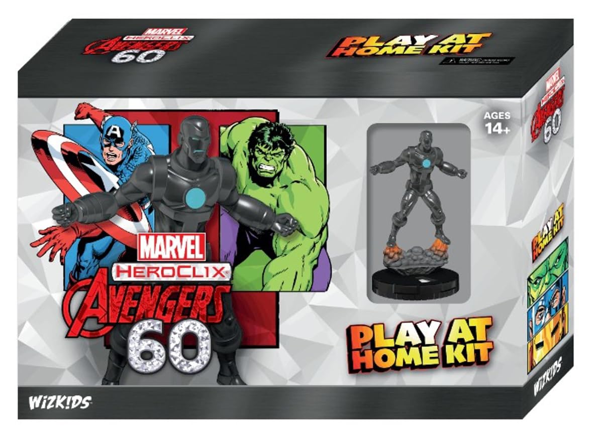 Jogue Em Casa Kit Wizkids Marvel Heroclix Avengers 60th Iron Man