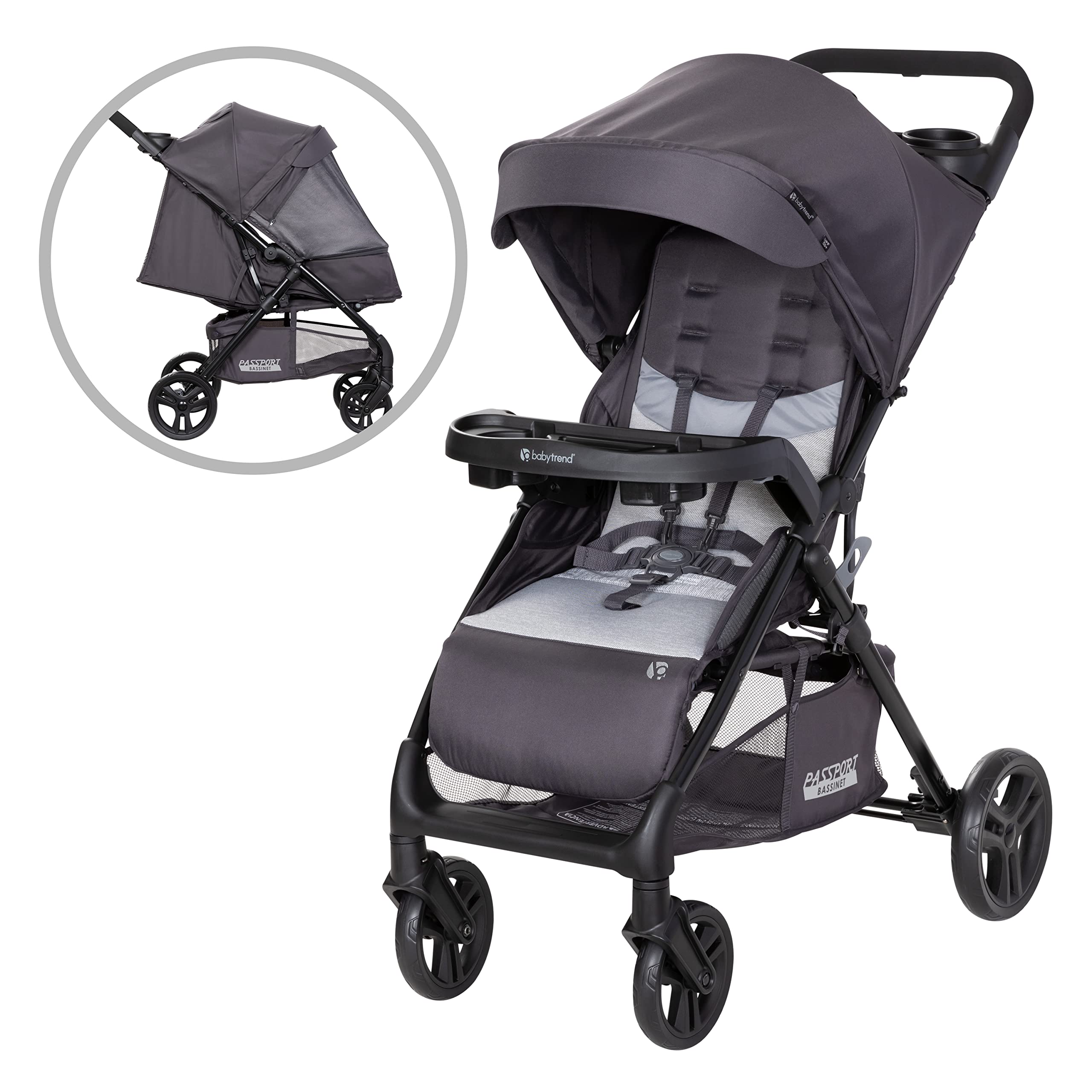 Carrinho De Passeio Baby Trend Passport Carriage Silver Sky