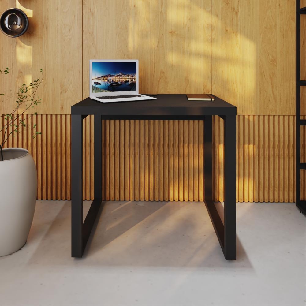 Mesa Operacional 80x60x75cm Yon Preto Tx/est.preta