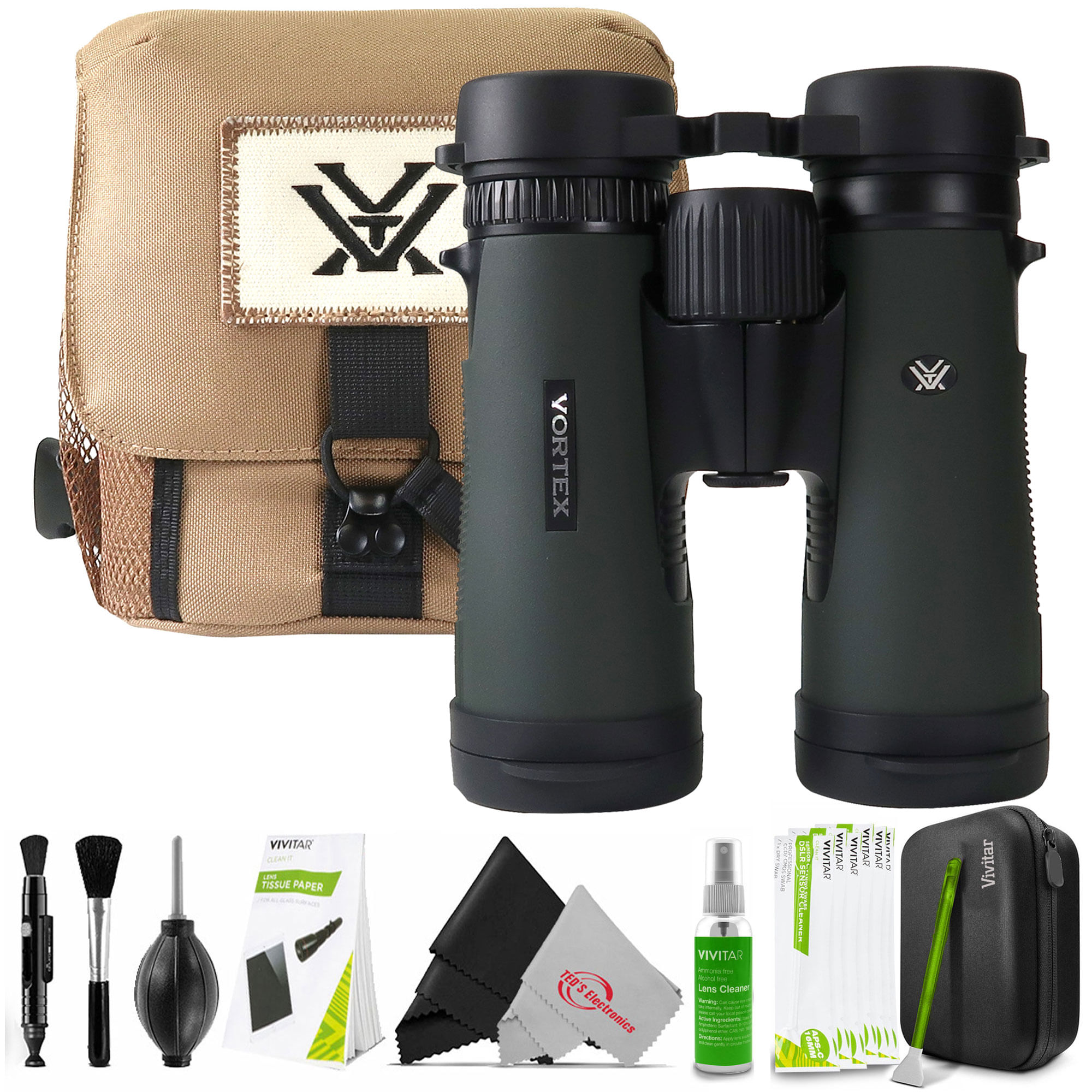 Binóculos Vortex Diamondback Hd 8x42 Com Kit De Limpeza
