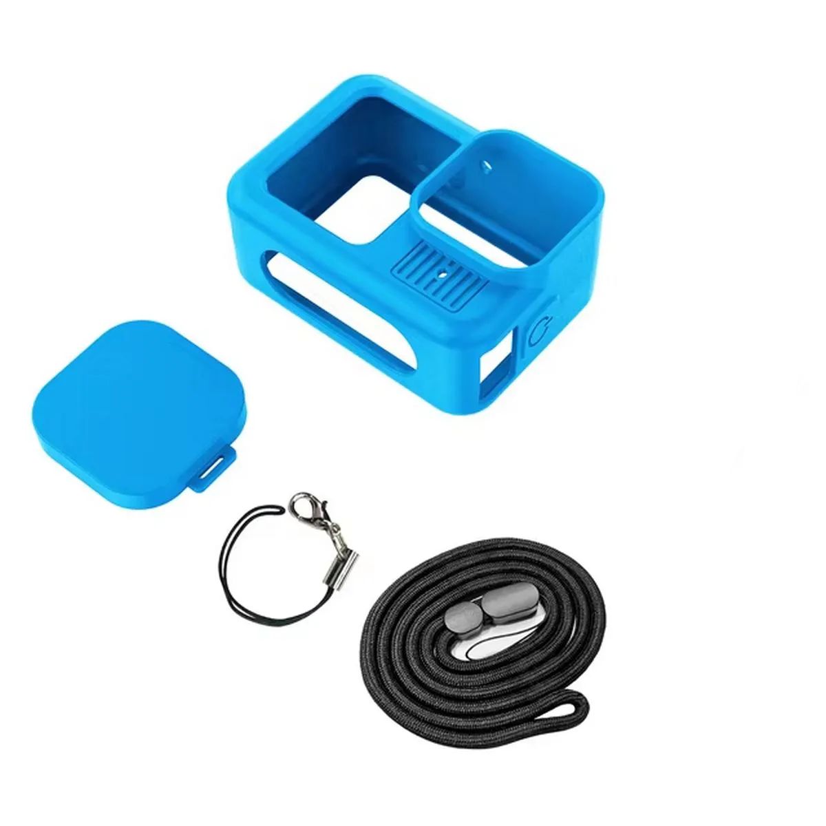 Capa Silicone Com A Lateral Aberta + Protetor De Lente Gopro 13
