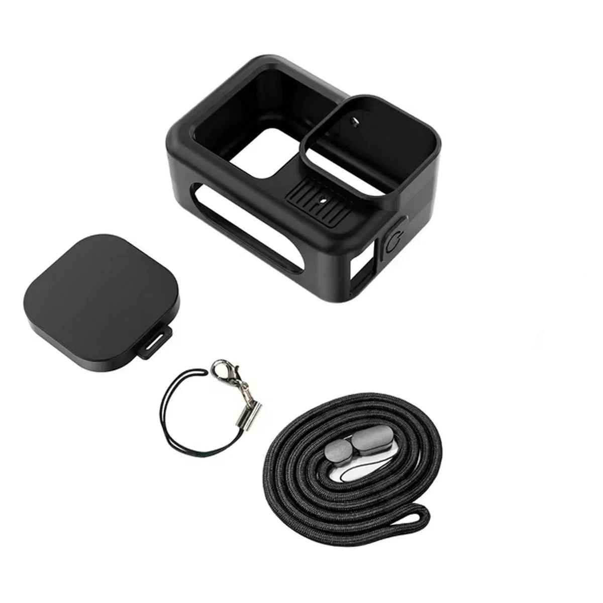 Capa Silicone Com A Lateral Aberta + Protetor De Lente Gopro 13