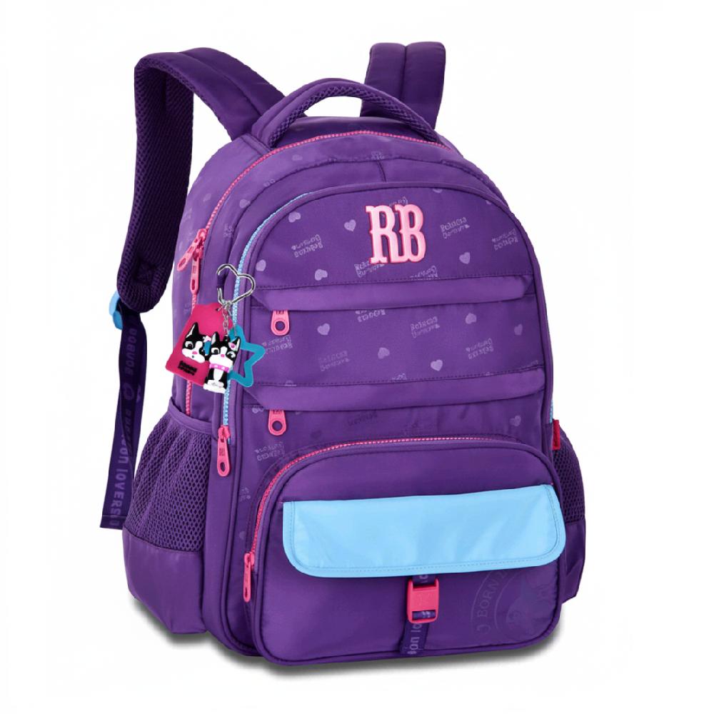 Mochila Rebecca Bonbon De Costas 17,5" Ref Rb26224 Roxo