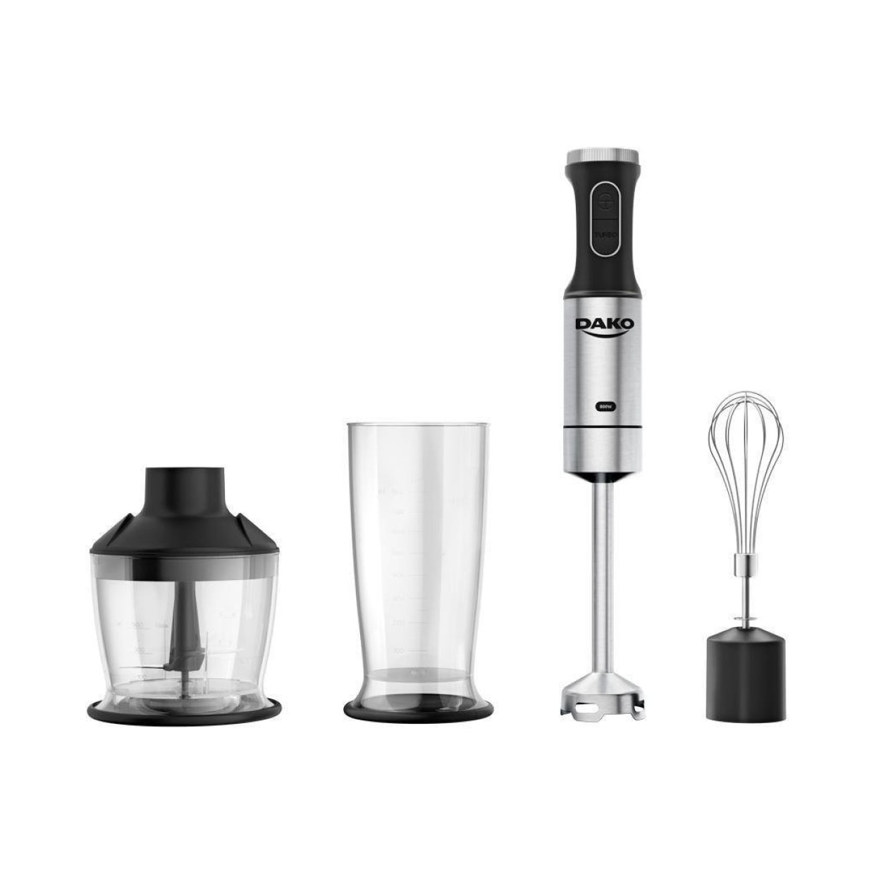 Mixer Dako 3 Em 1 800W Funcao Turbo Inox 220V Preto