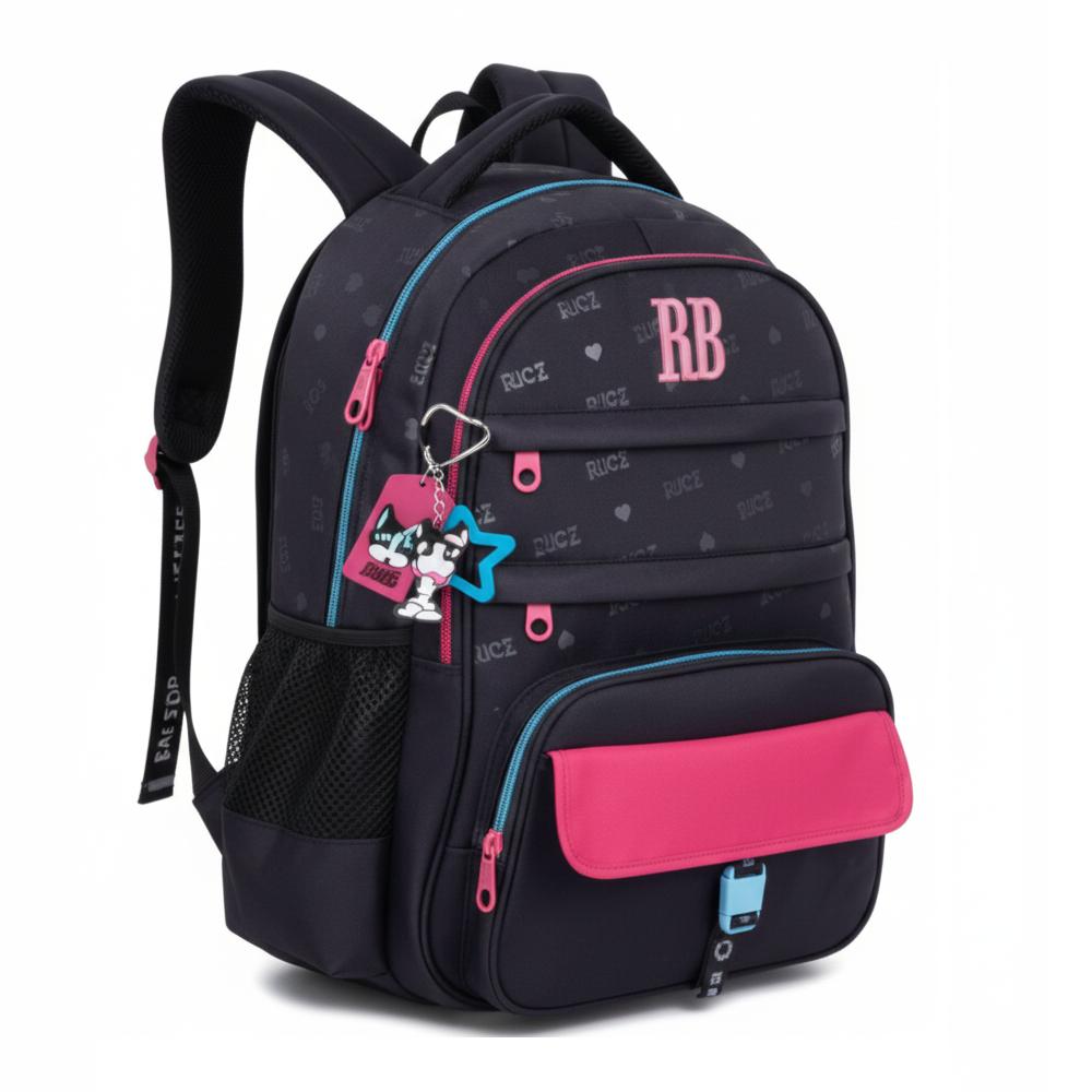 Mochila Rebecca Bonbon De Costas 17,5" Ref Rb26224 Preto