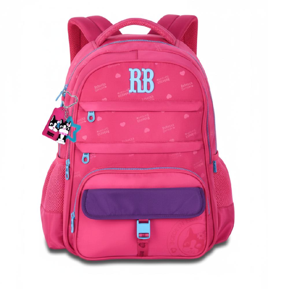 Mochila Rebecca Bonbon De Costas 17,5" Ref Rb26224 Rosa