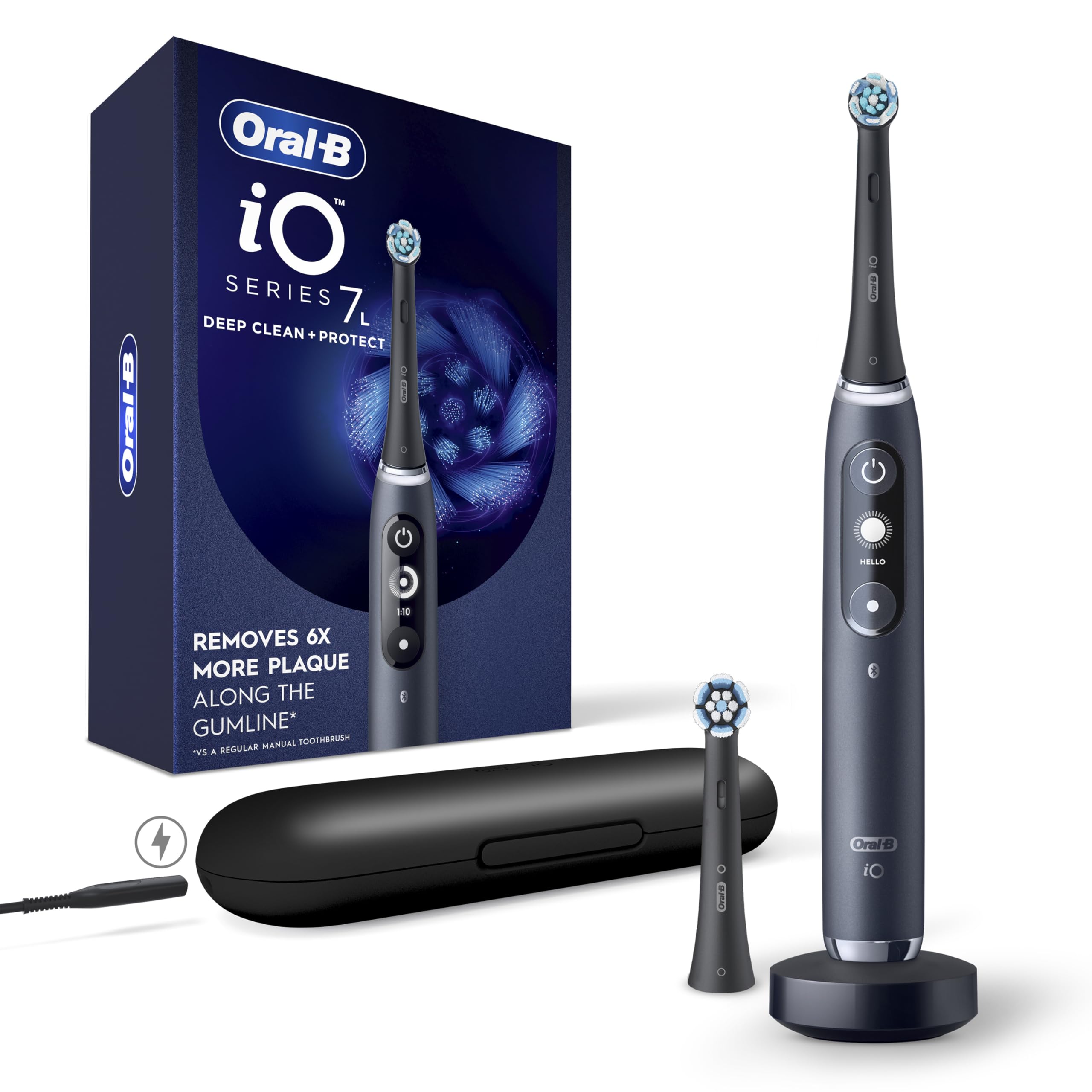 Escova De Dentes Elétrica Oral-b Io Deep Clean + Protect Black