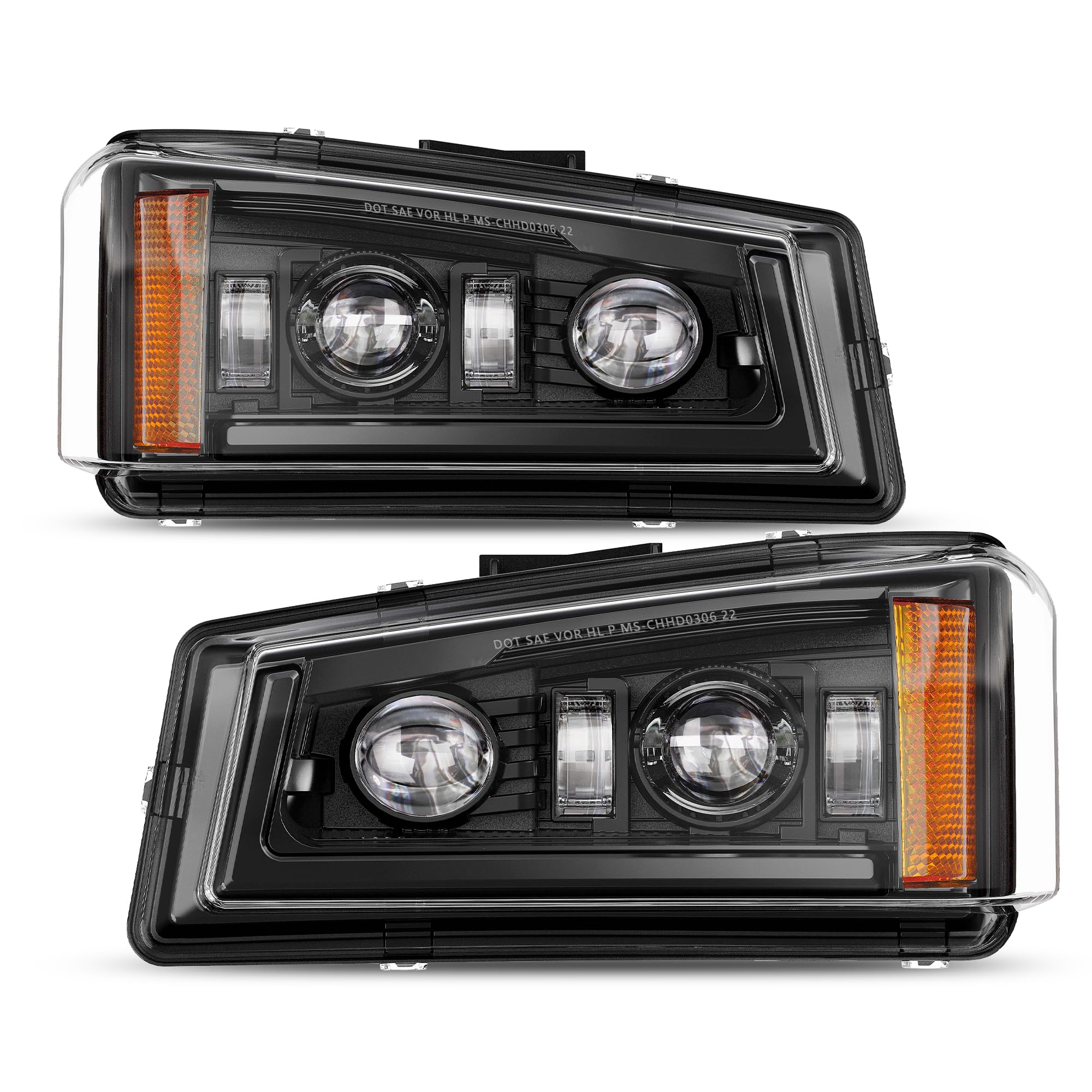 Montagem De Faróis De Led Z-offroad Para Chevy Silverado 03-06