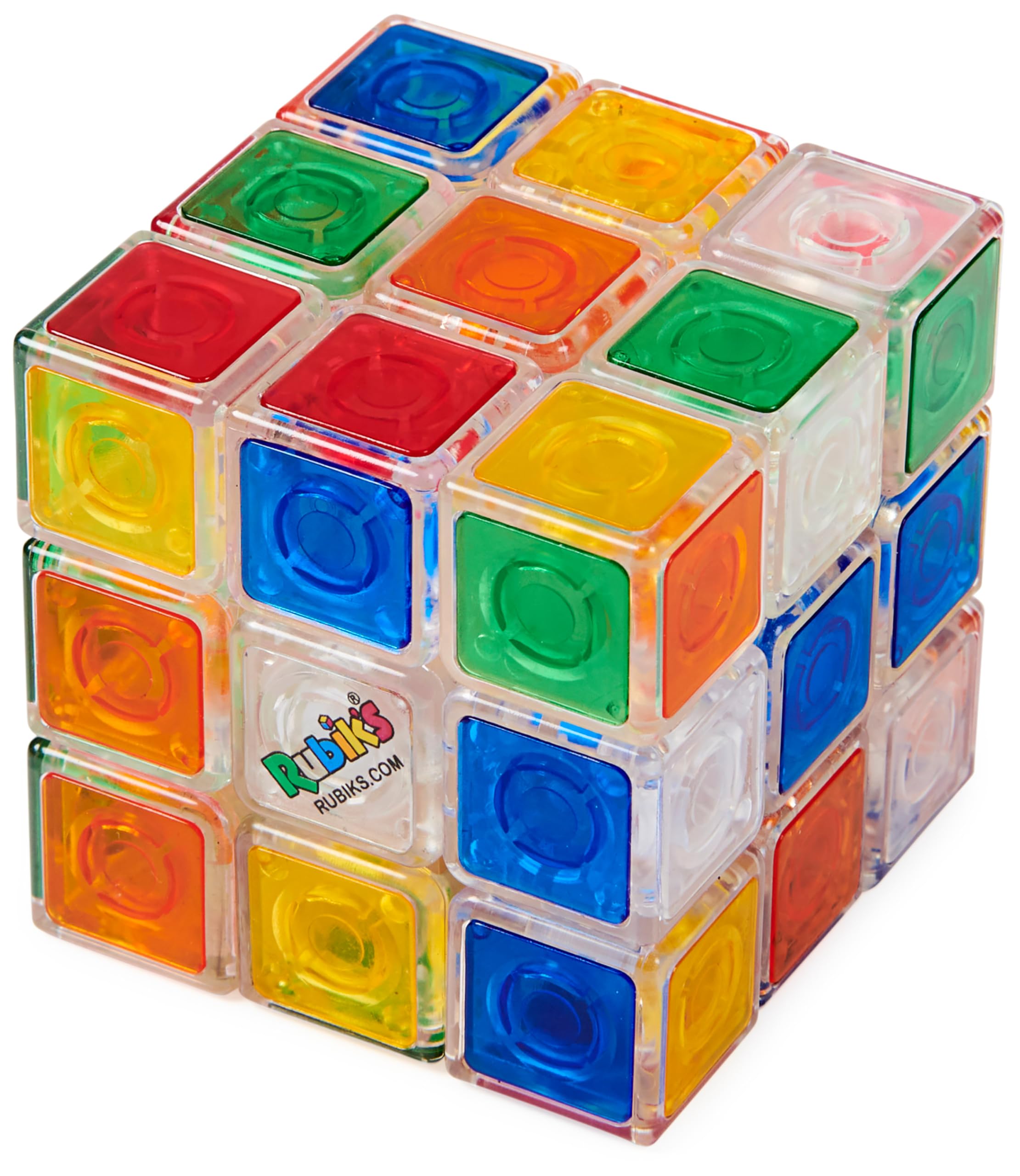 Puzzle Toy Rubik's Crystal Transparent 3x3 Cube Por Mais De 8 Anos