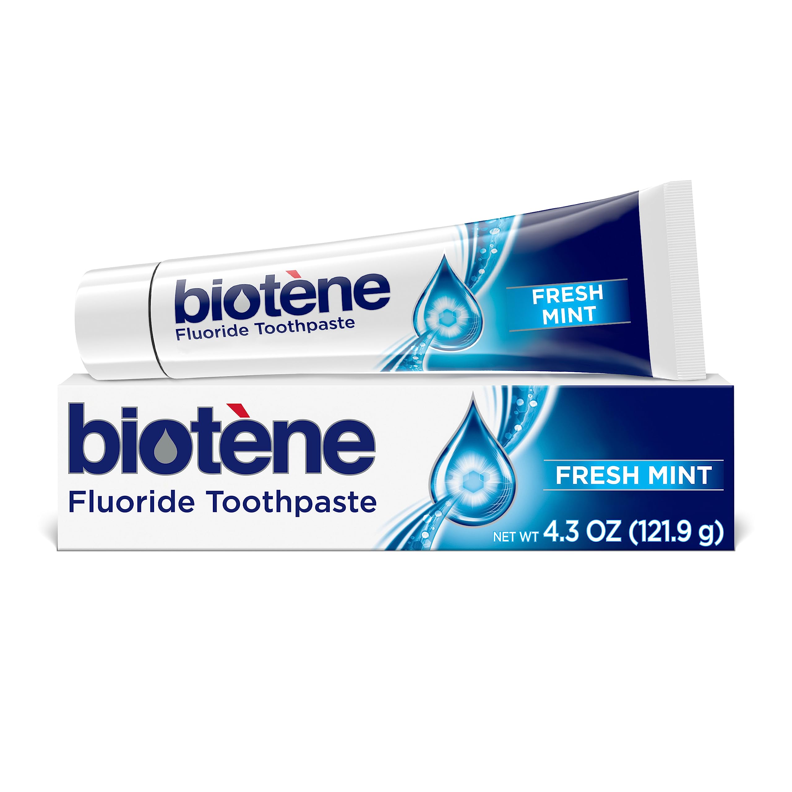 Creme Dental Biotène Fluoreto Para Boca Seca 125ml De Hortelã Fresca