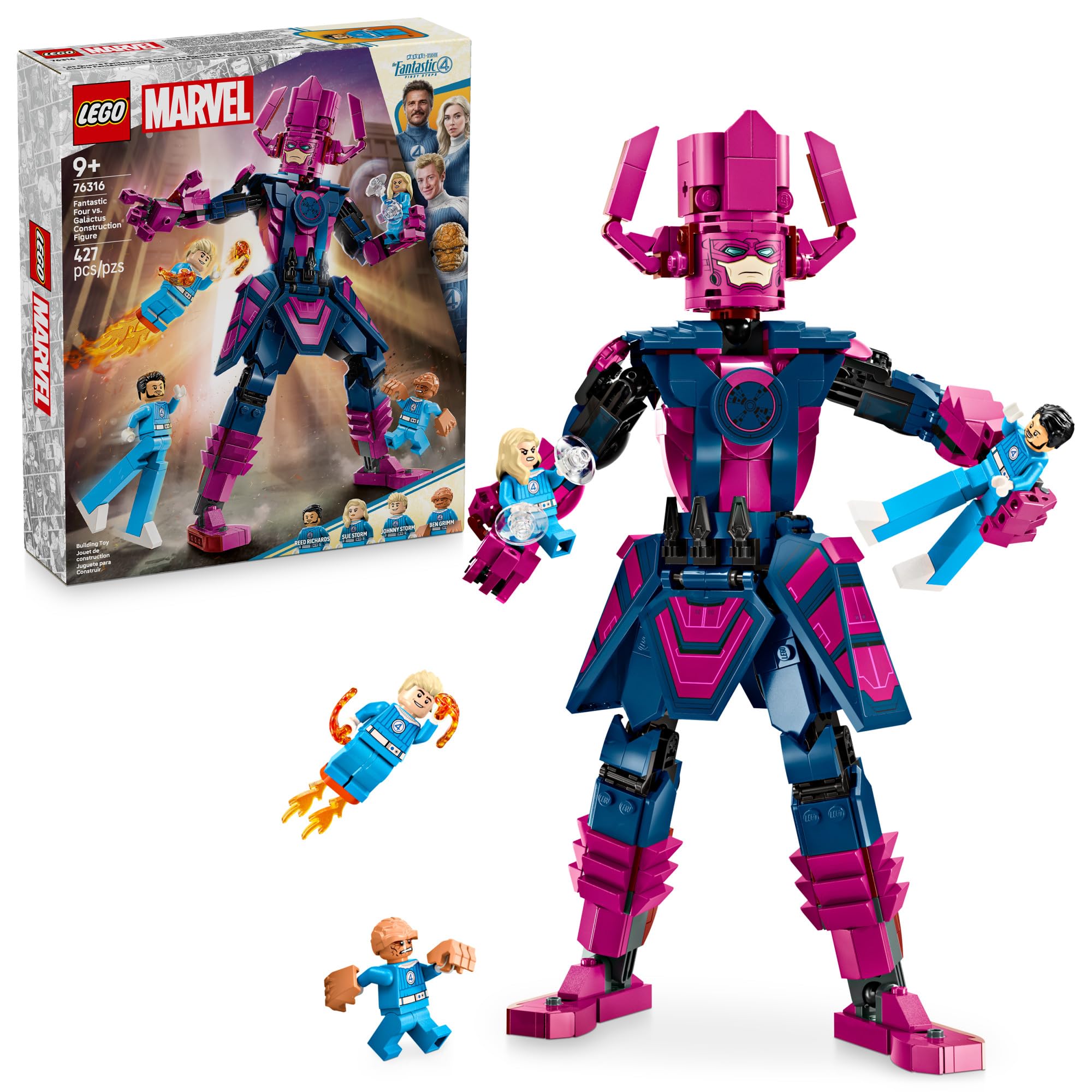 Figura De Construção Lego Marvel Fantastic Four Vs Galactus