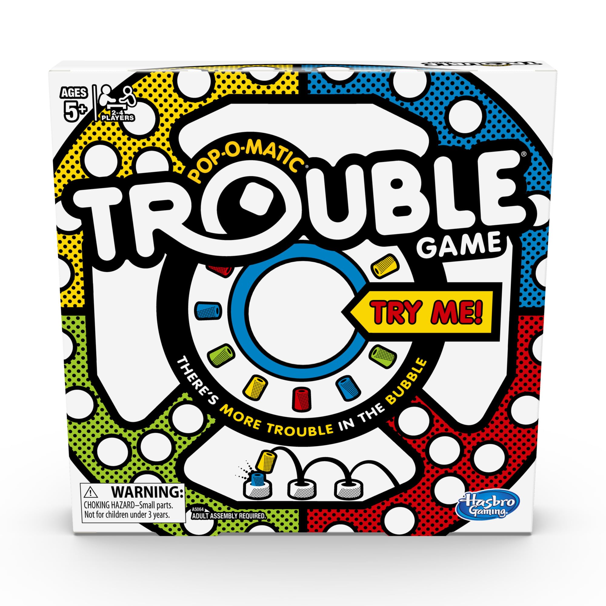 Jogo De Tabuleiro Hasbro Gaming Trouble Para Crianças De 5 Anos Ou Mais