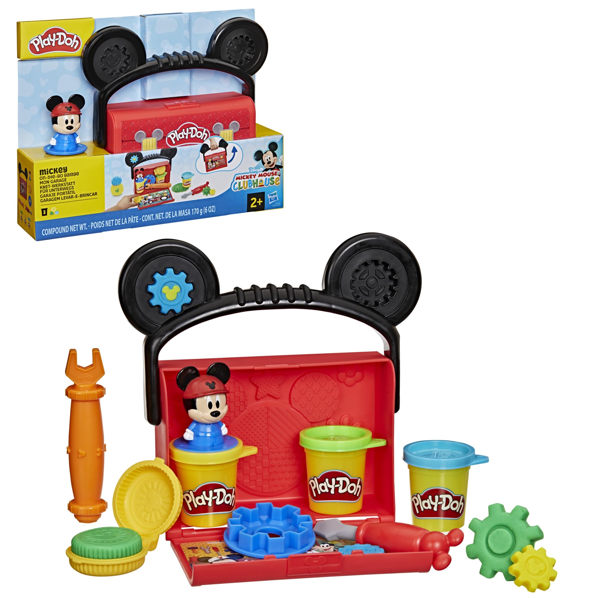 Set De Juego Play-doh Disney Mickey Mouse Clubhouse Garaje Móvil