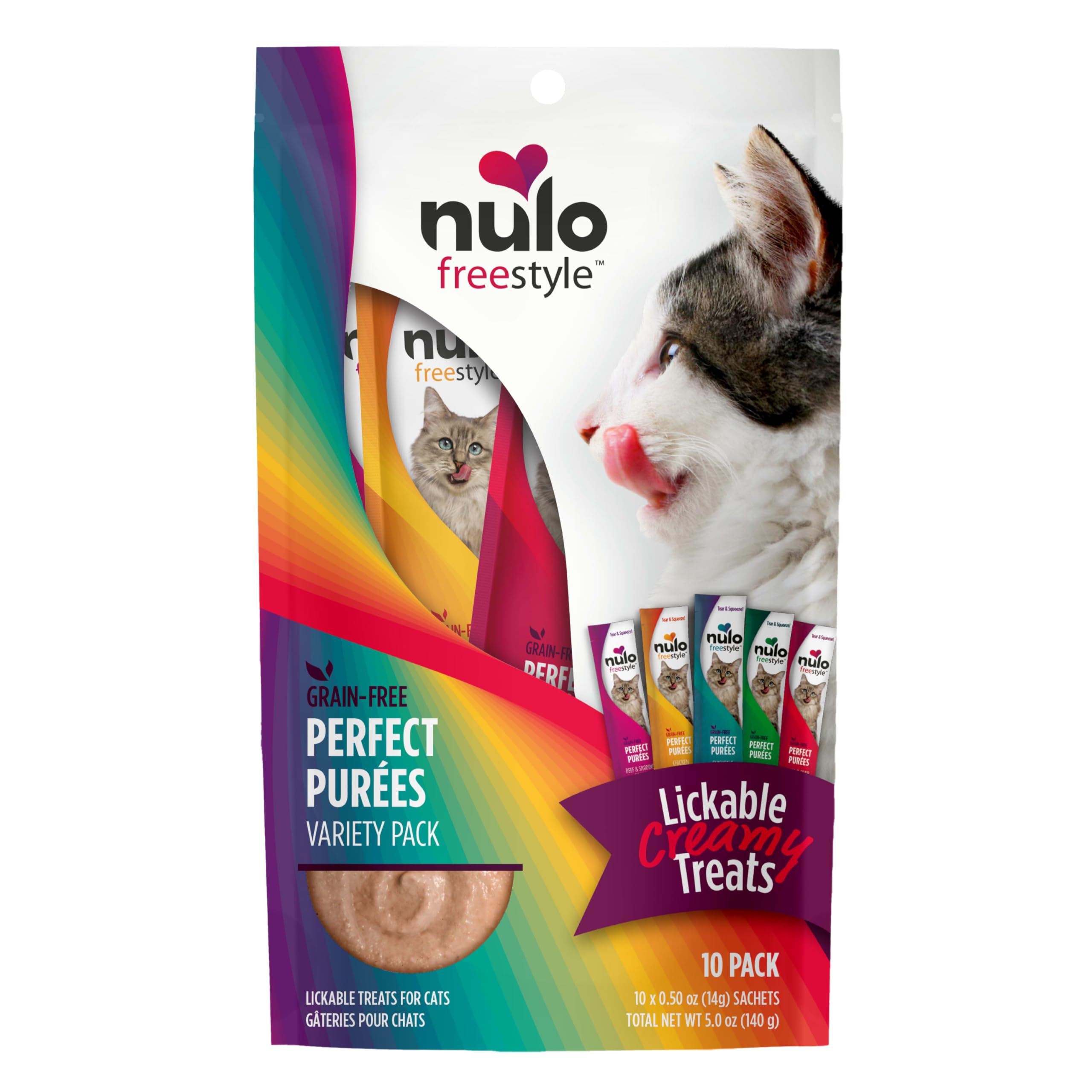Bolsa De 15 Ml X 10 Wet Cat Treats Nulo Freestyle Perfect Purees
