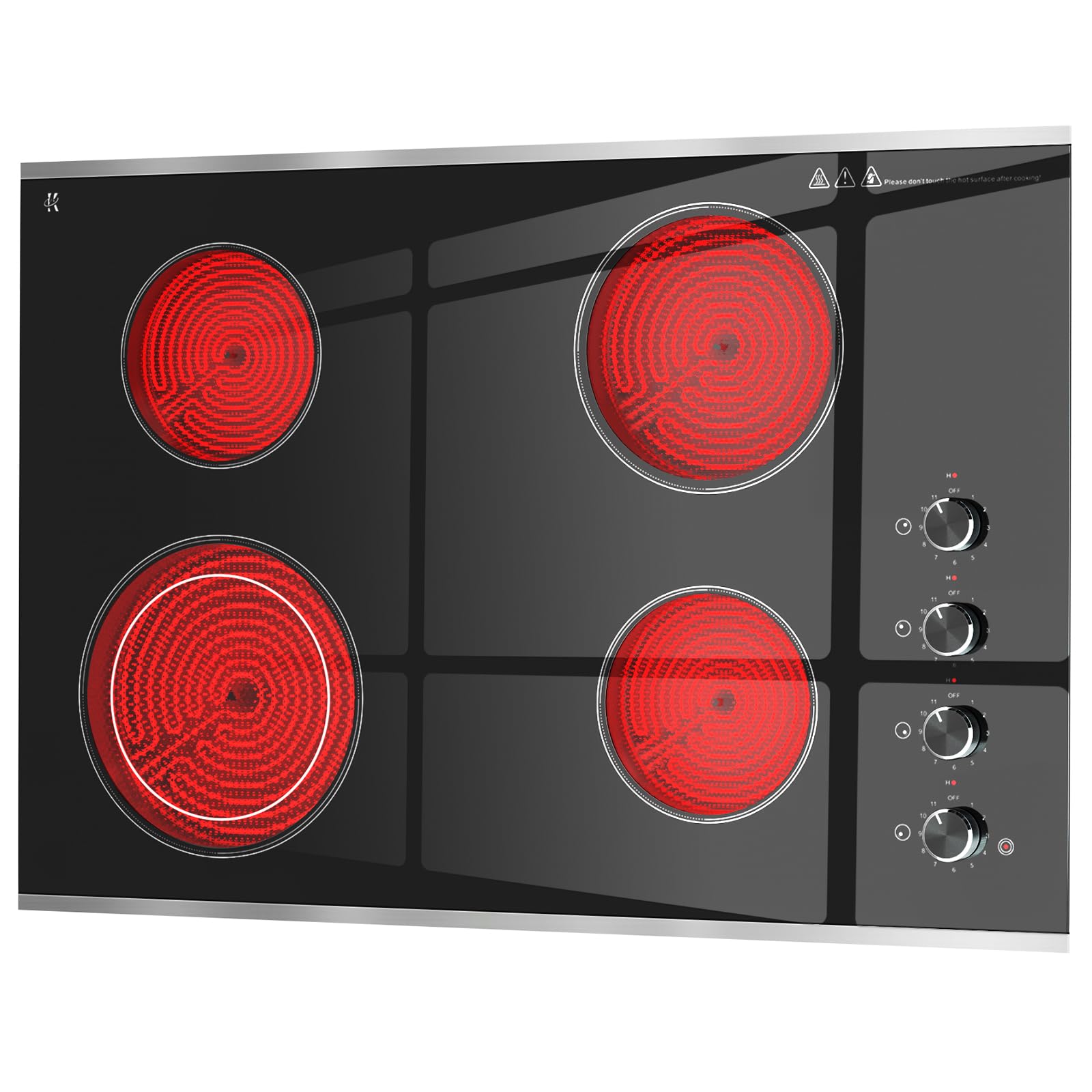 Fogão Elétrico Zarbaco 4 Queimadores 30 Polegadas 6700w 220-240v