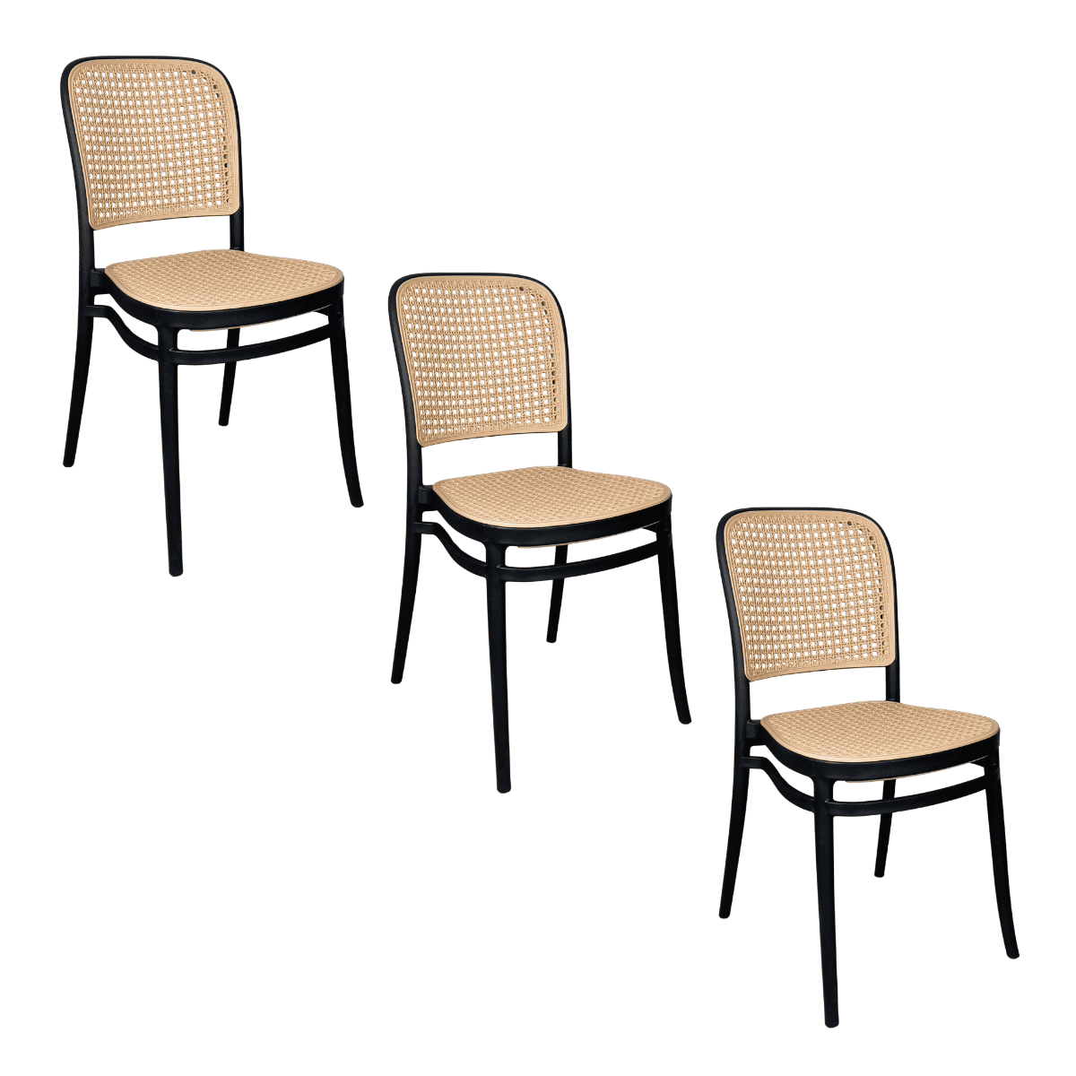 Cadeira De Jantar Roma Para Sala E Cozinha - Preto - 3