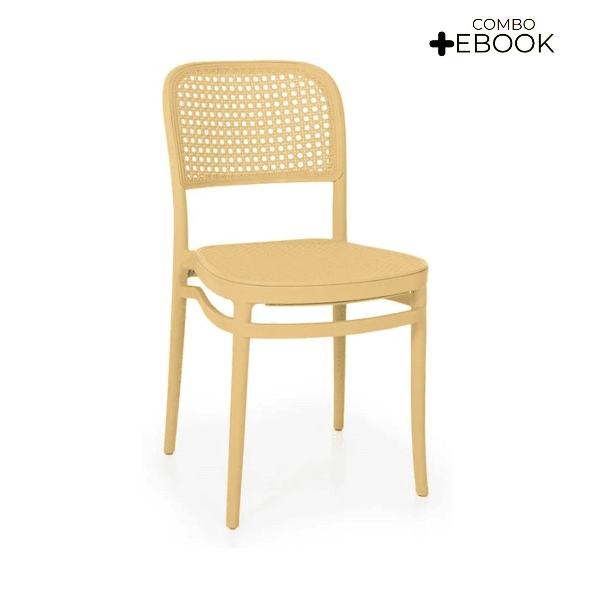 Cadeira De Jantar Roma Para Sala E Cozinha - Bege - 1