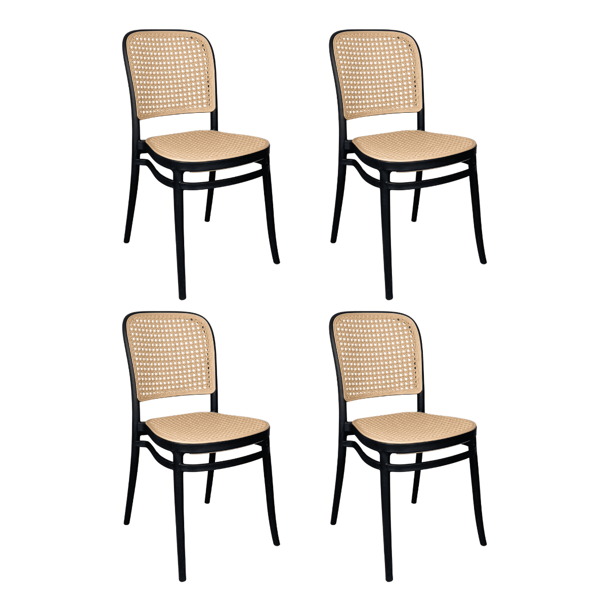 Cadeira De Jantar Roma Para Sala E Cozinha - Preto - 4