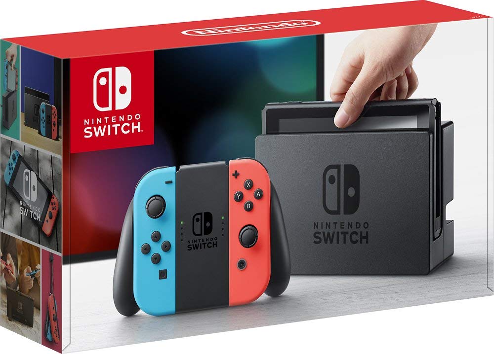 Nintendo Switch Renovado — Joy-Con Vermelho Neon E Azul Neon
