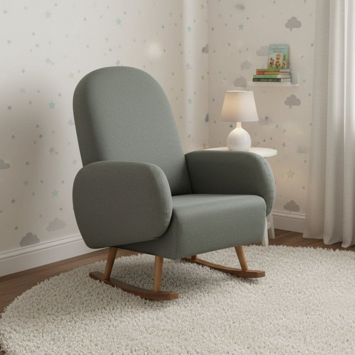 Poltrona De Amamentação Balanço Wave Verde