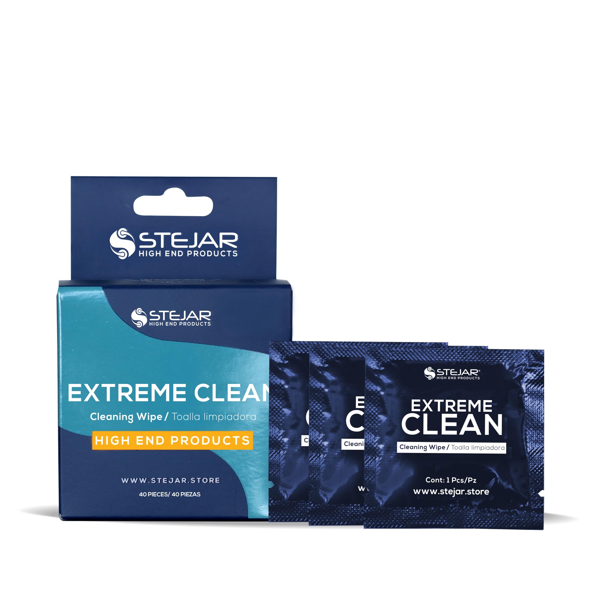 Toallas De Limpieza Stejar Extreme Clean Con 70% De Alcohol Isopropílico, Paquete De 40
