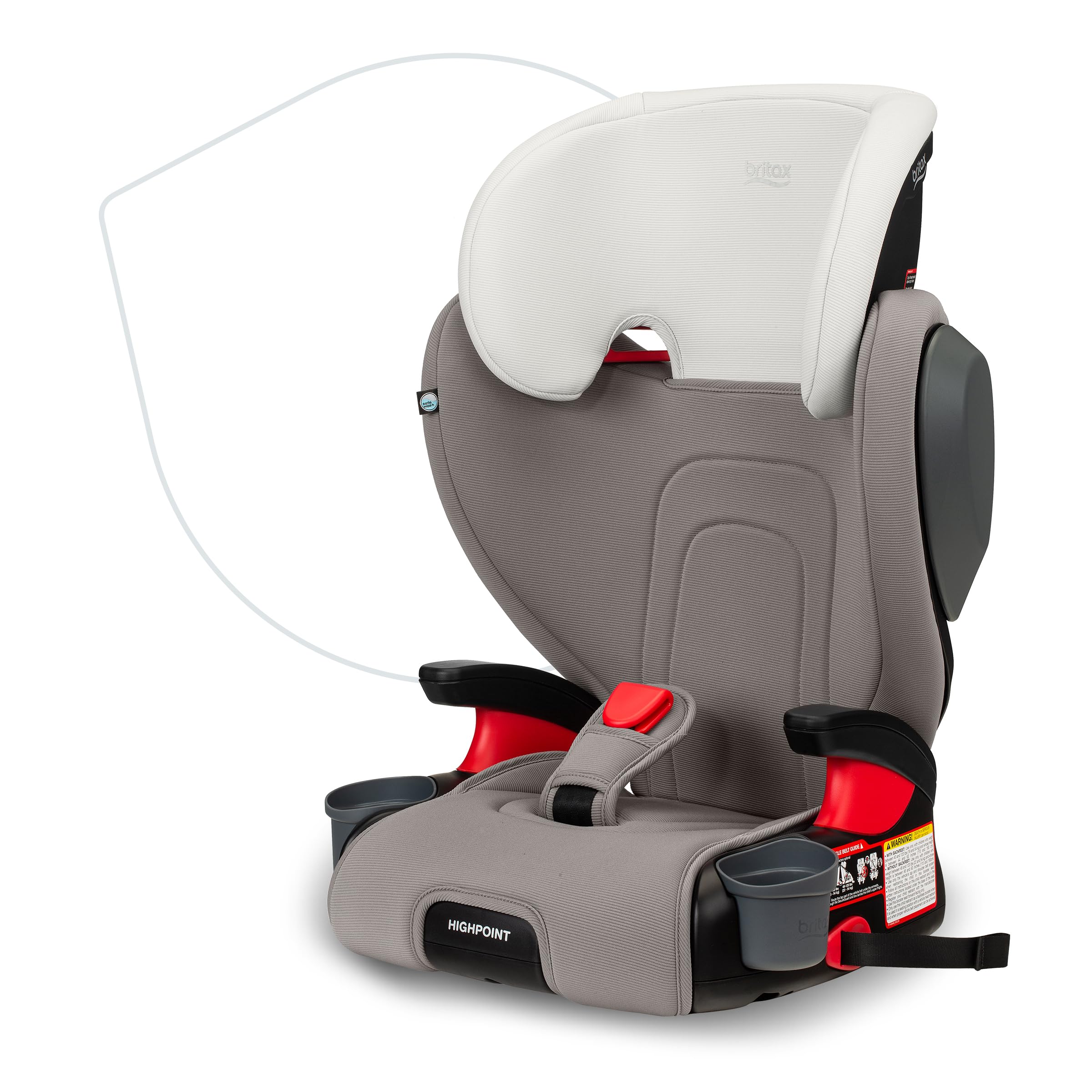 Assento Elevatório Britax Highpoint Sem Encosto Safewash Grey Ombre