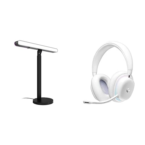 Pacote: Logitech G Litra Beam Lx Key Light E Fone De Ouvido G735