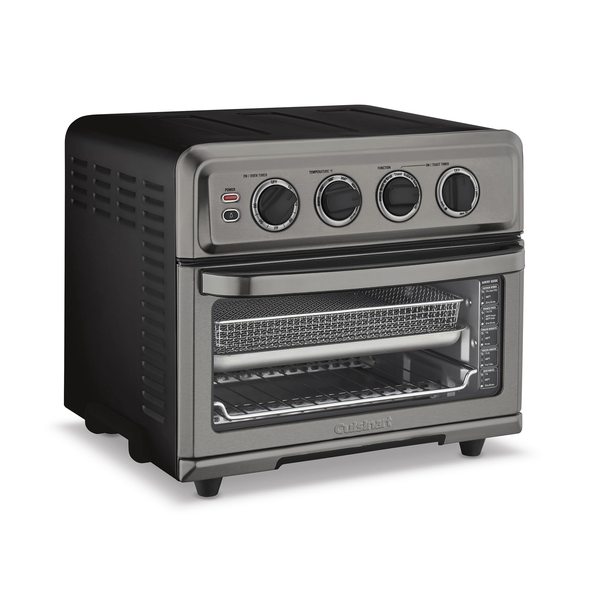 Forno Airfryer Cuisinart Toa-70bks Com Grelha, Preto 1800w