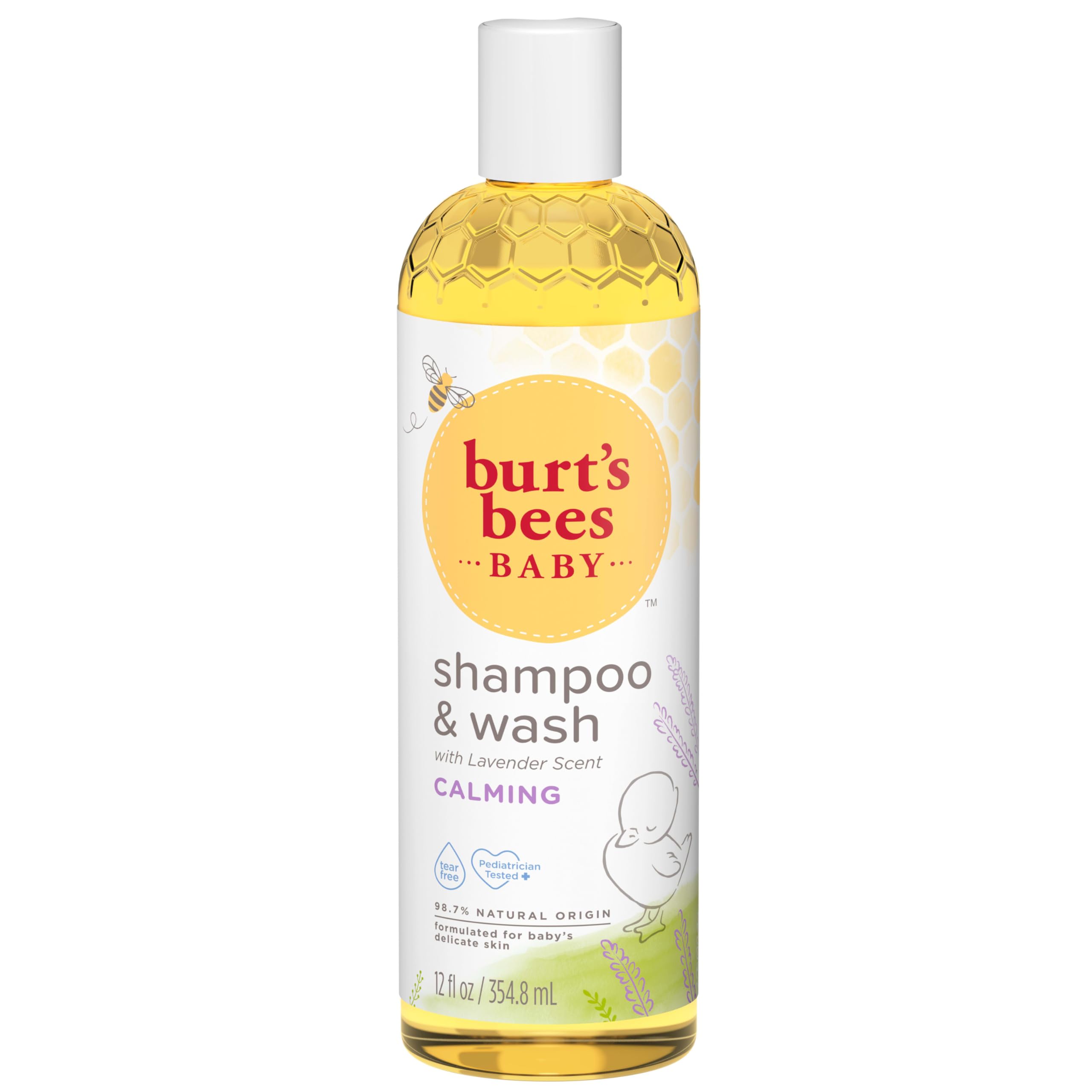 Shampoo E Sabonete Burt's Bees Baby Calming Com Lavanda 360mlx3