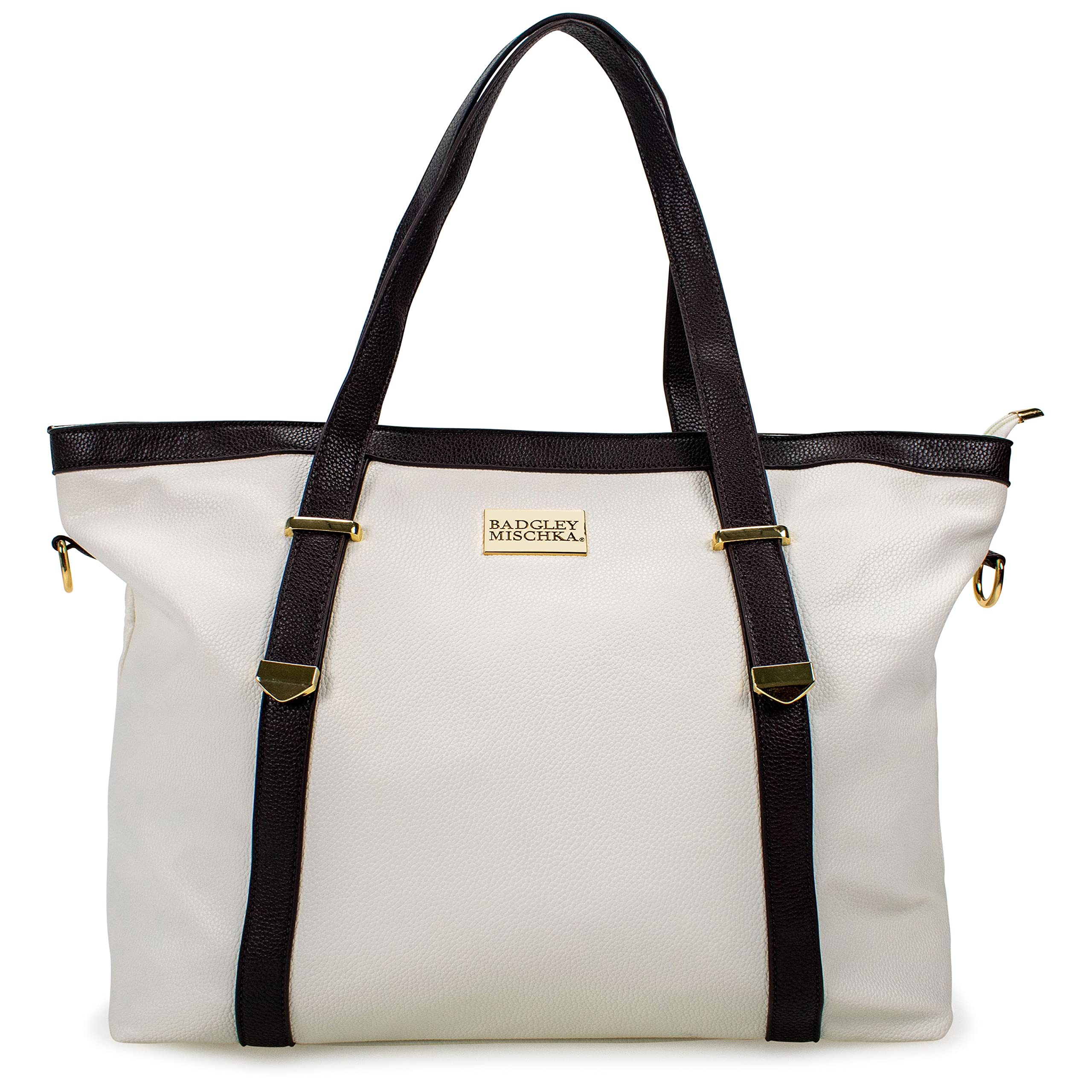 Bolso De Fin De Semana Weekender Duffel Badgley Mischka Anna Xl En Cuero Vegano