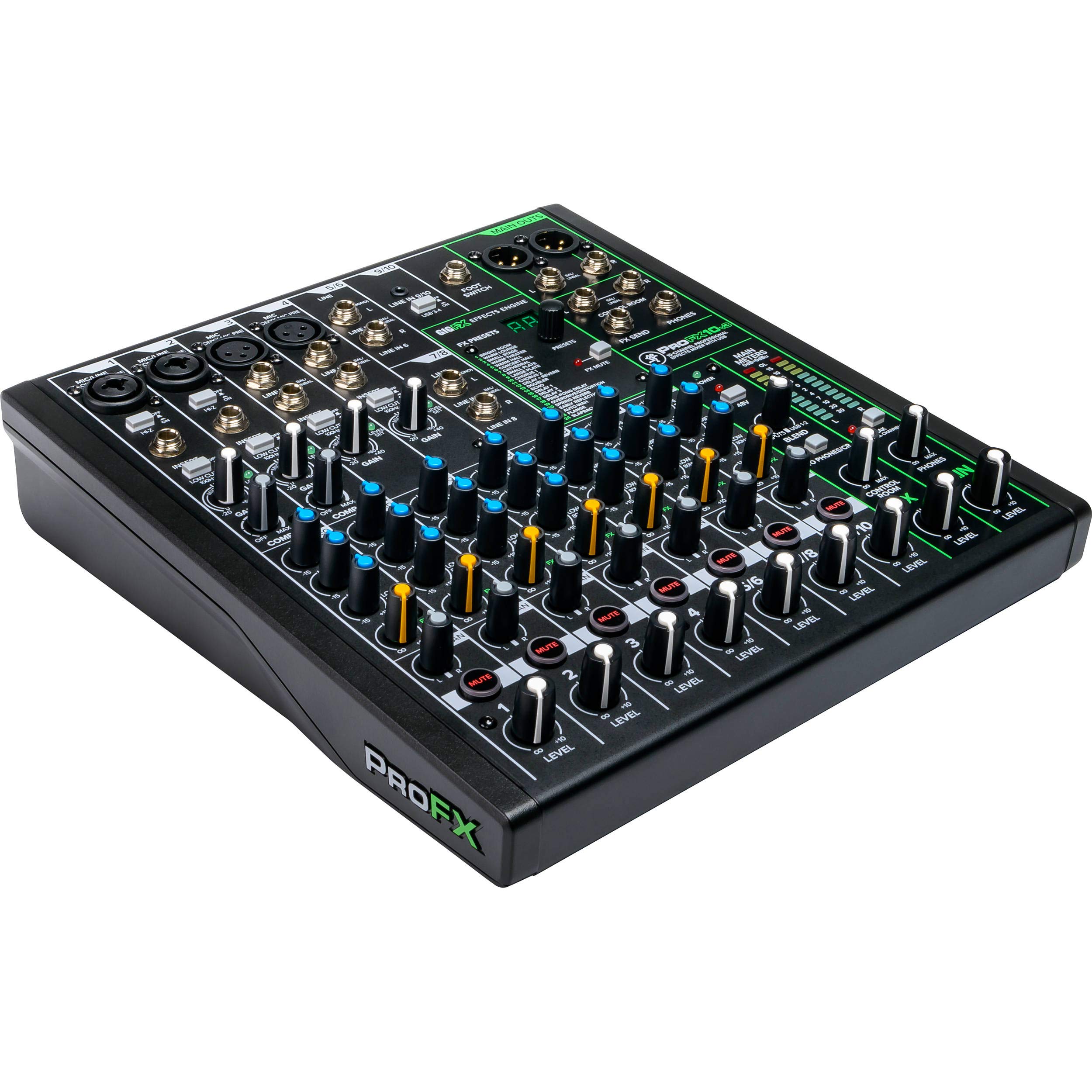 Mixer Mackie ProFX10v3 De 10 Canais Com USB E Efeitos