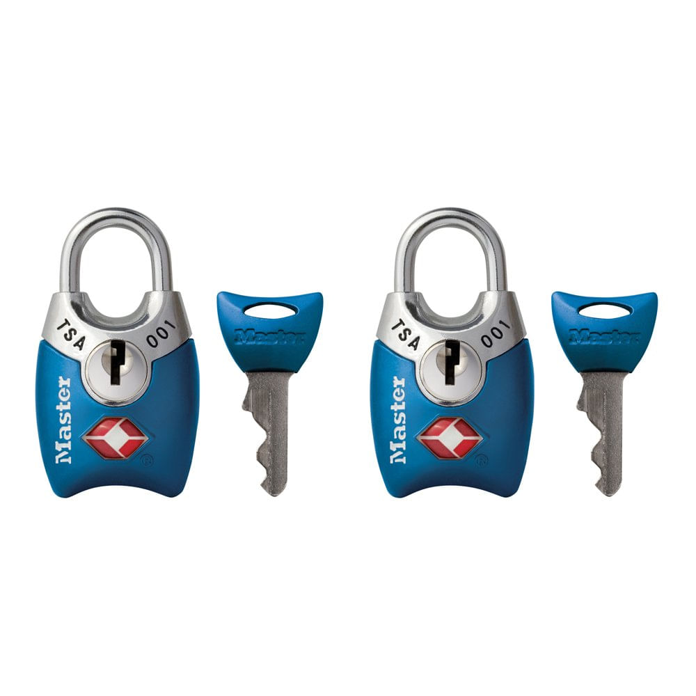 Fechadura Com Chave Master Lock 4689t Aprovada Pela Tsa, Pacote Com 2