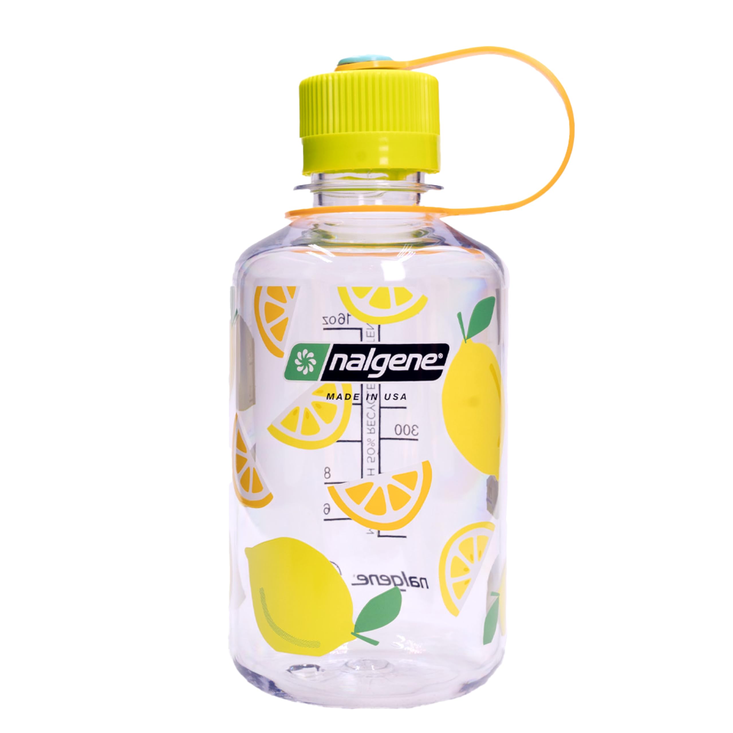 Garrafa De Água Nalgene Sustain Tritan 500 Ml De Limão Sem Bpa