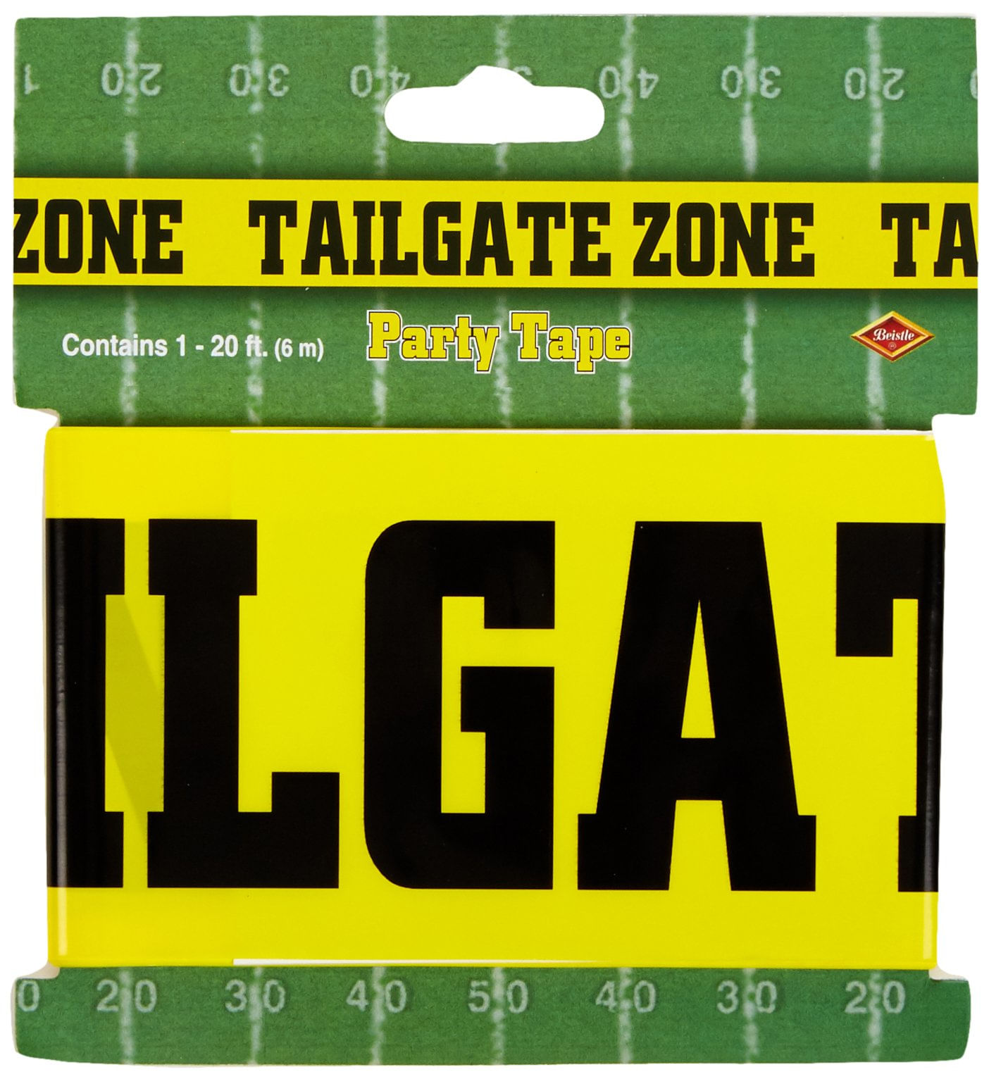 Acessório De Festa Tailgate Zone Party Tape Beistle (1/pacote)