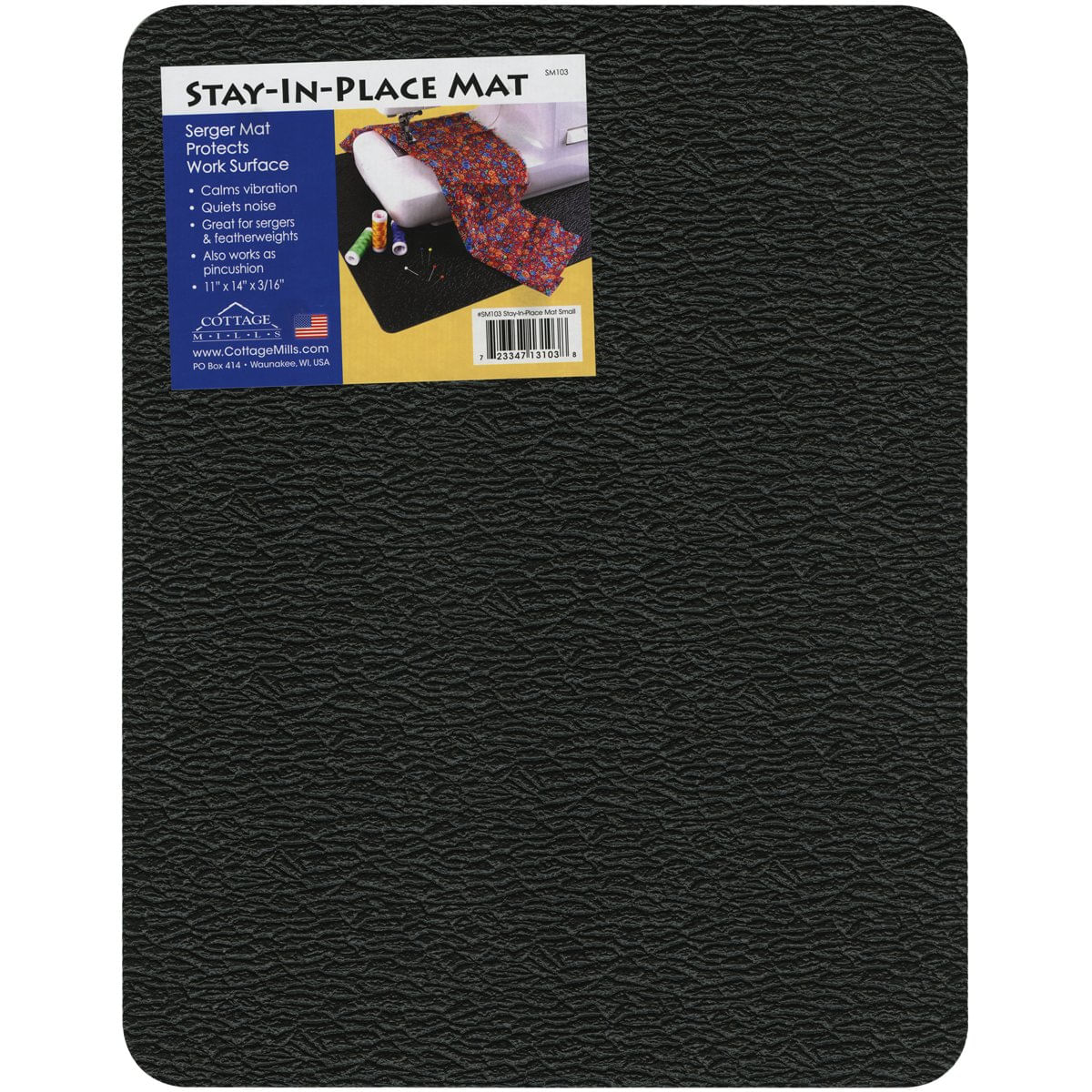 Serger Mat Cottage Mills 28 Cm X 36 Cm Pretos