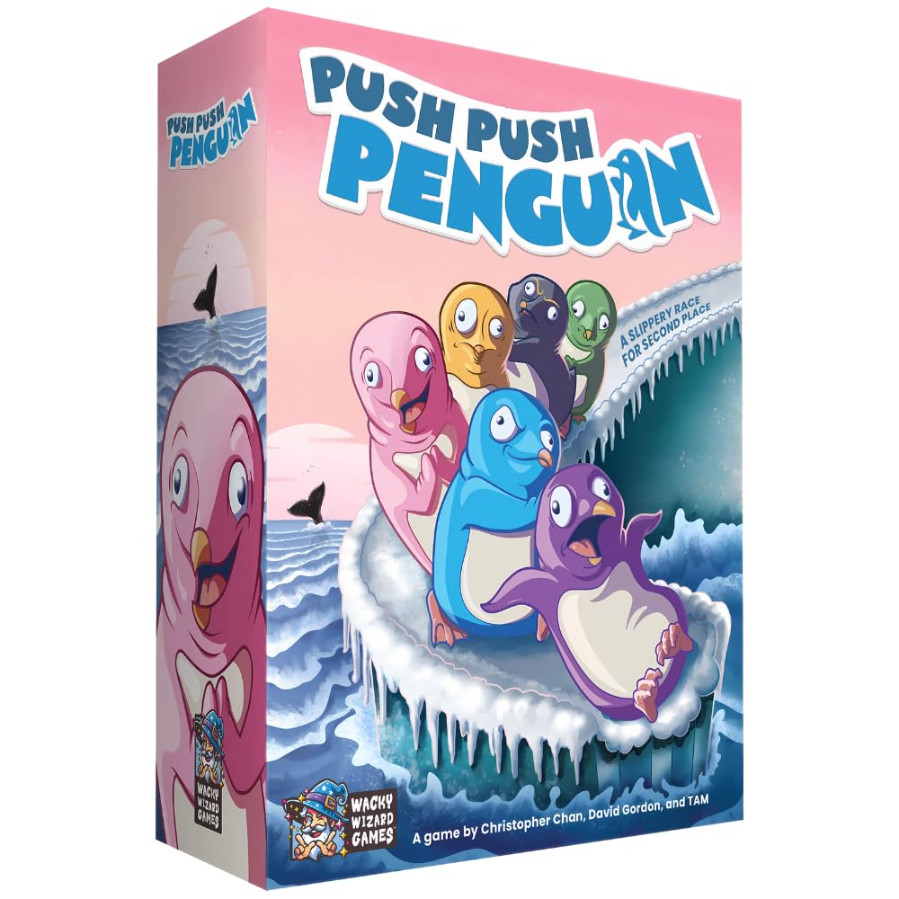 Jogo De Tabuleiro Wacky Wizard Games Push Push Penguin +6 Anos