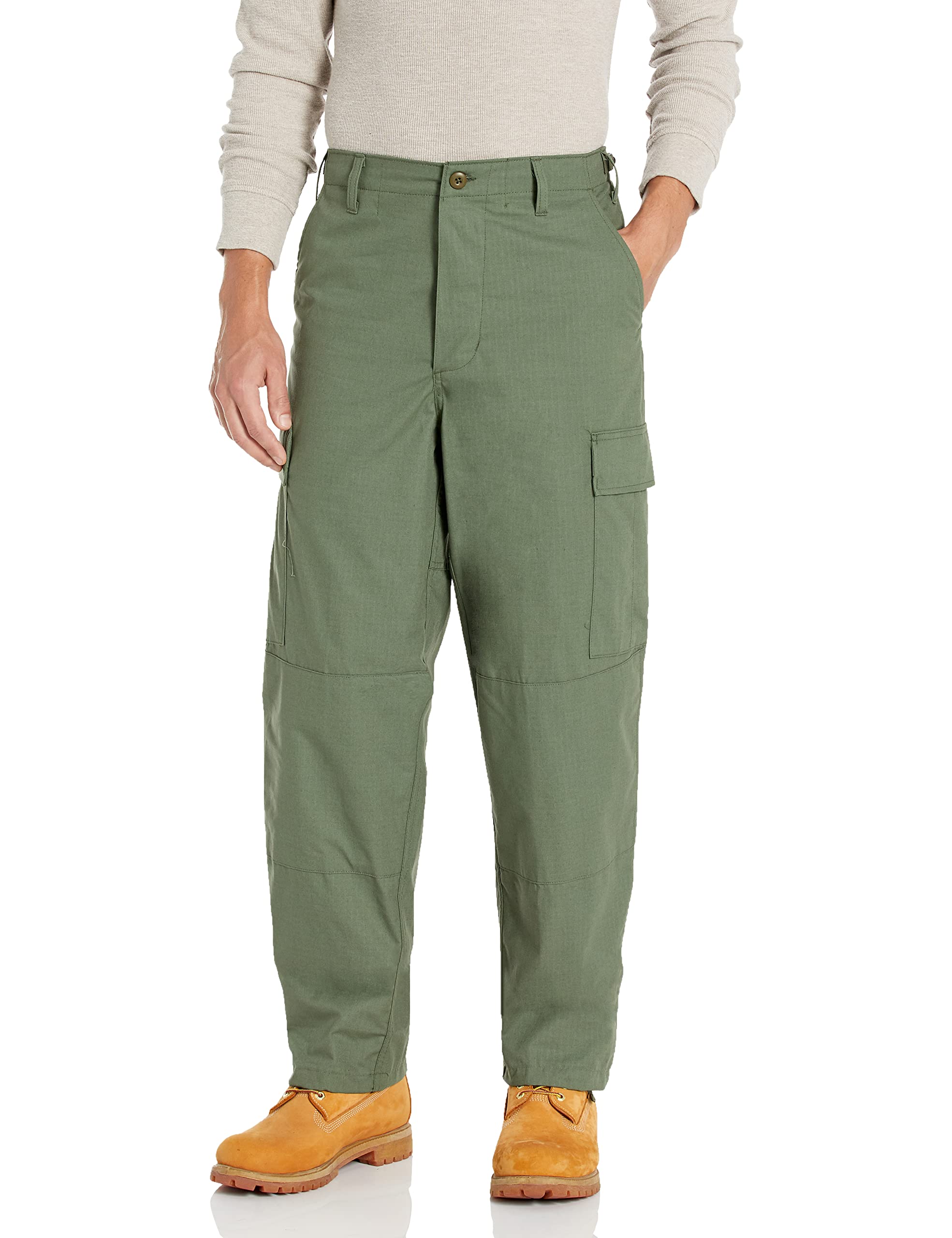 Pantalones Tácticos Bdu Tru-spec 100% Algodón Rip-stop Verde Od