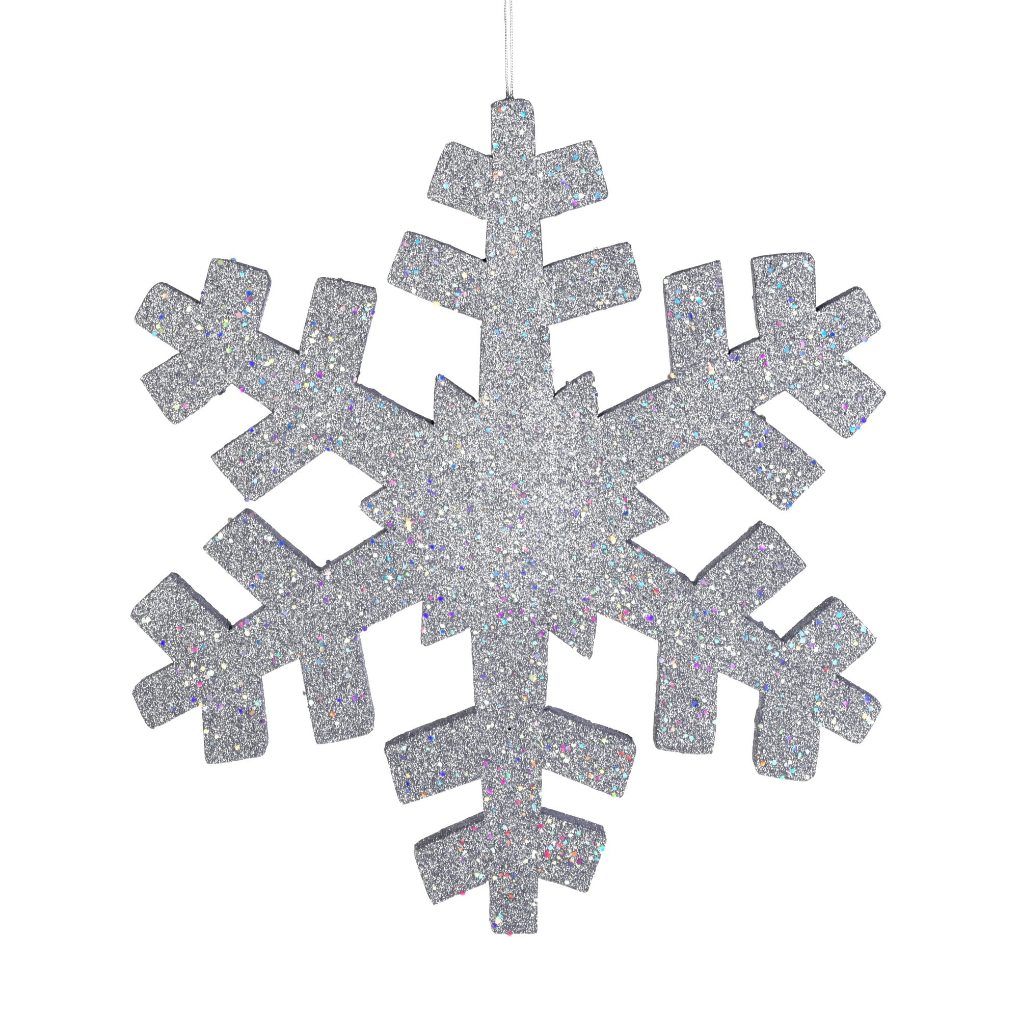 Copo De Nieve Vickerman Con Brillos, 18 Cm, Plata