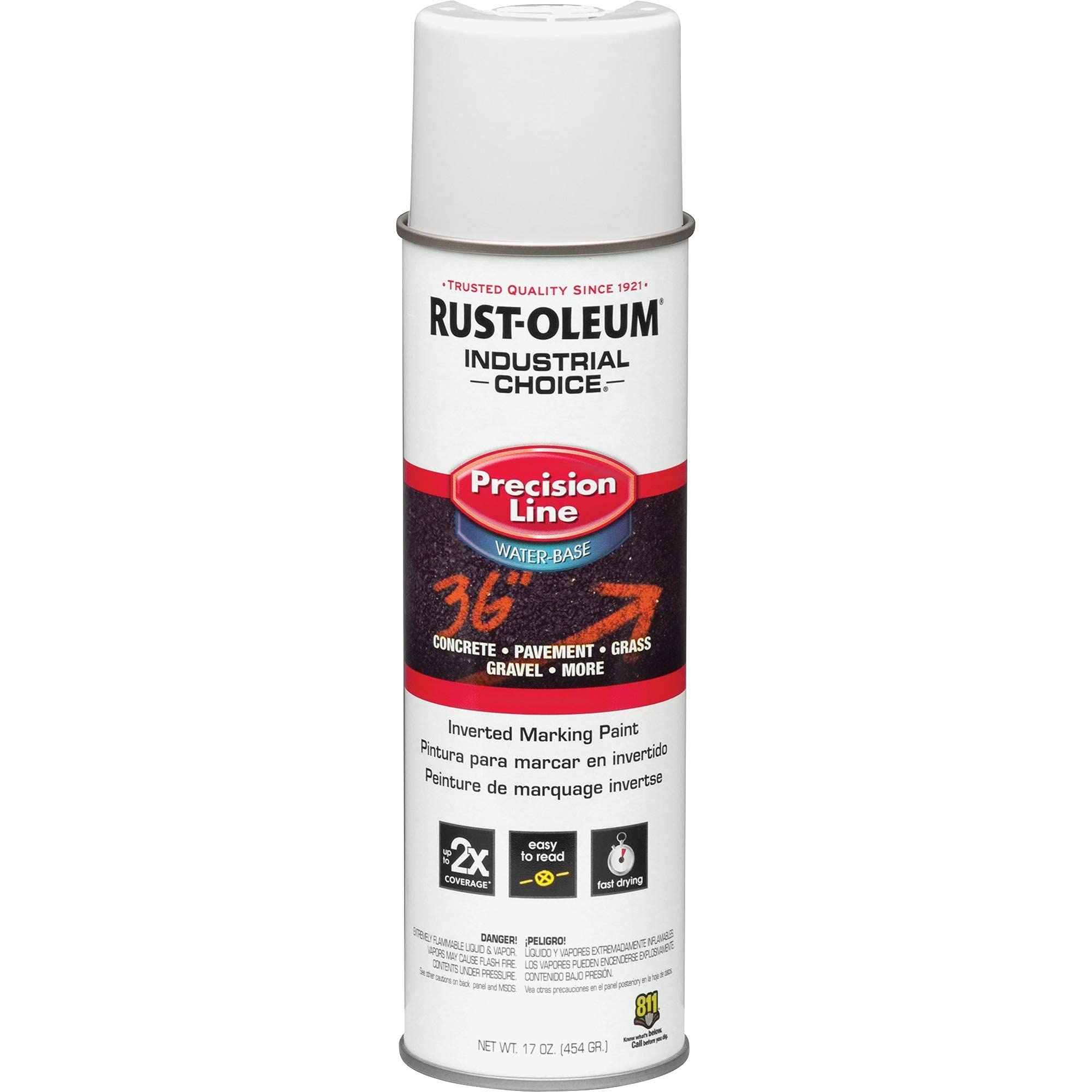 Tinta Spray Rust-oleum 203039 Precision Line Branca 483 Ml