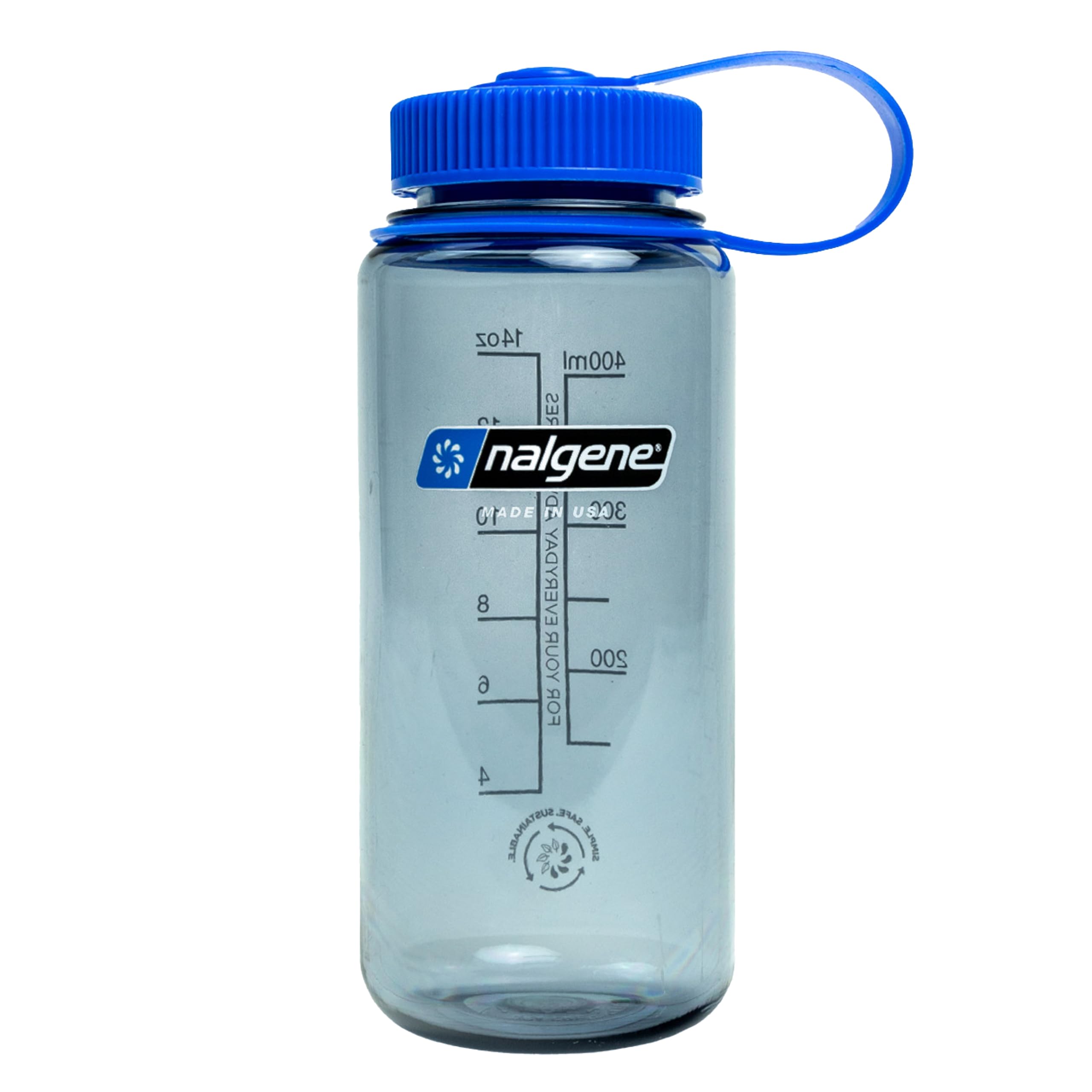 Garrafa De Água Nalgene Sustain Tritan Sem Bpa 473ml Cinza
