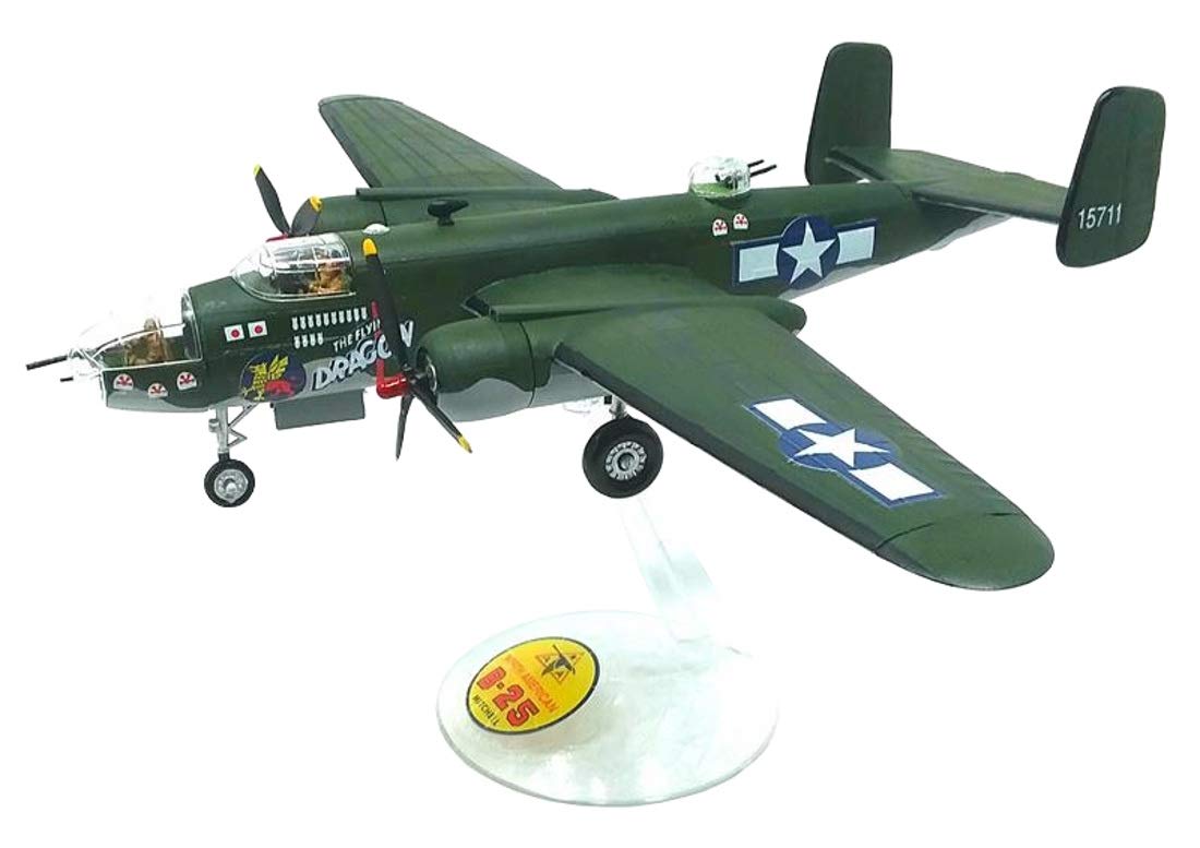 Kit De Modelos De Plástico Atlantis B-25 Mitchell Wwii Bomber 1/64