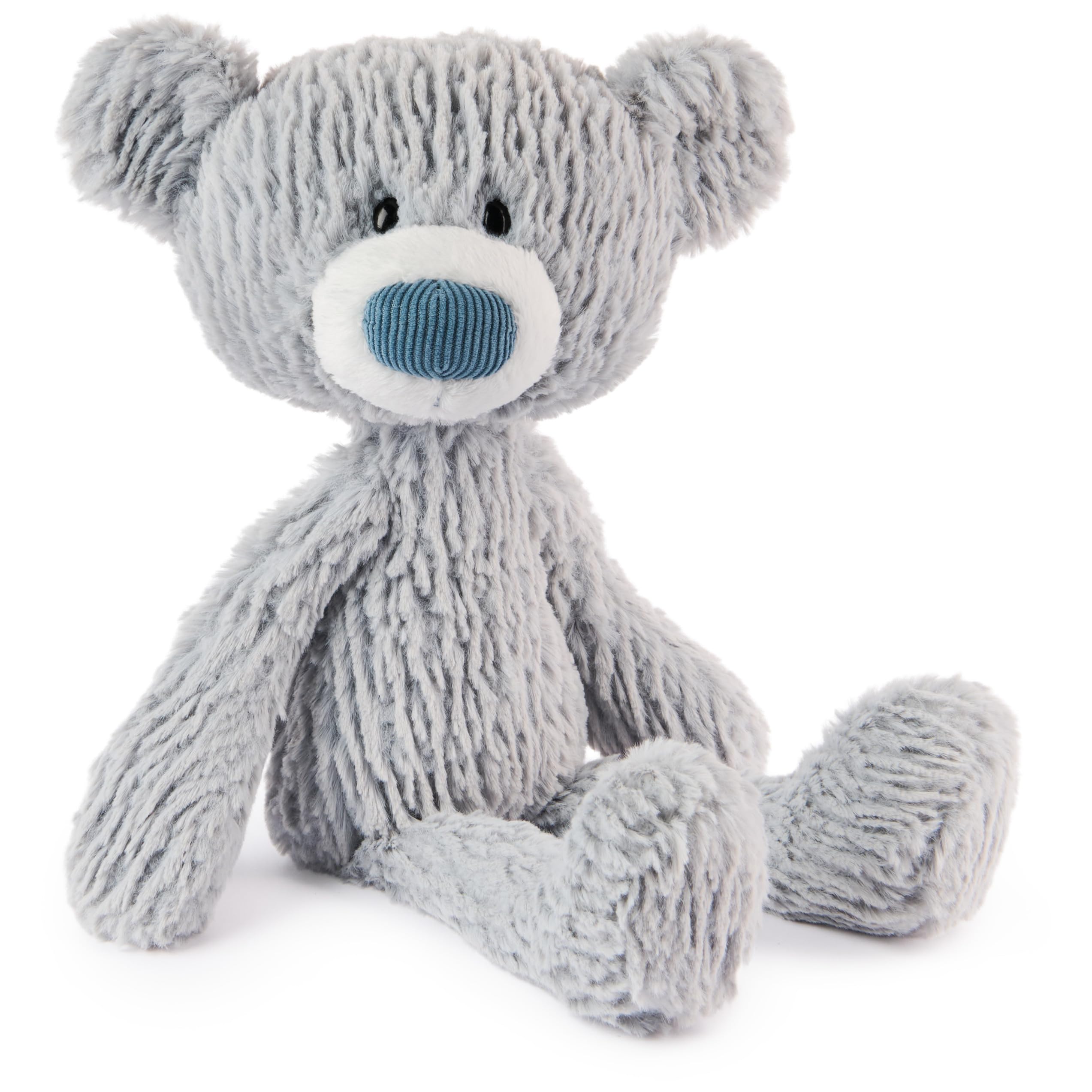 Teddy Bear Gund Toothpick Wavy 15” De Pelúcia Cinza