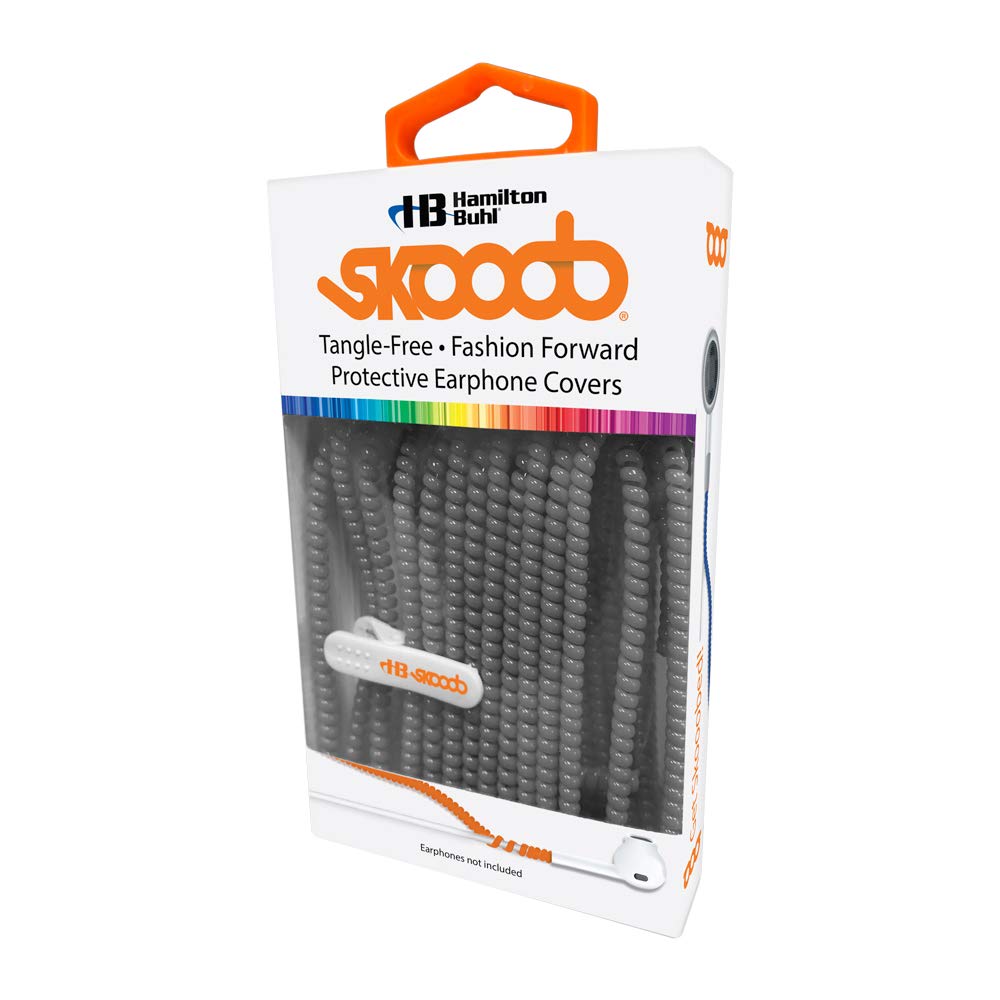 Capas De Fone De Ouvido Hamilton-Buhl Skoooob Tangle Free, Cinza Antracite